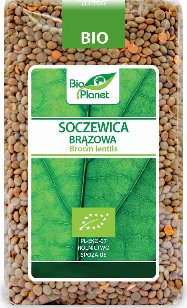 BIO PLANET Soczewica Brązowa BIO 500 g