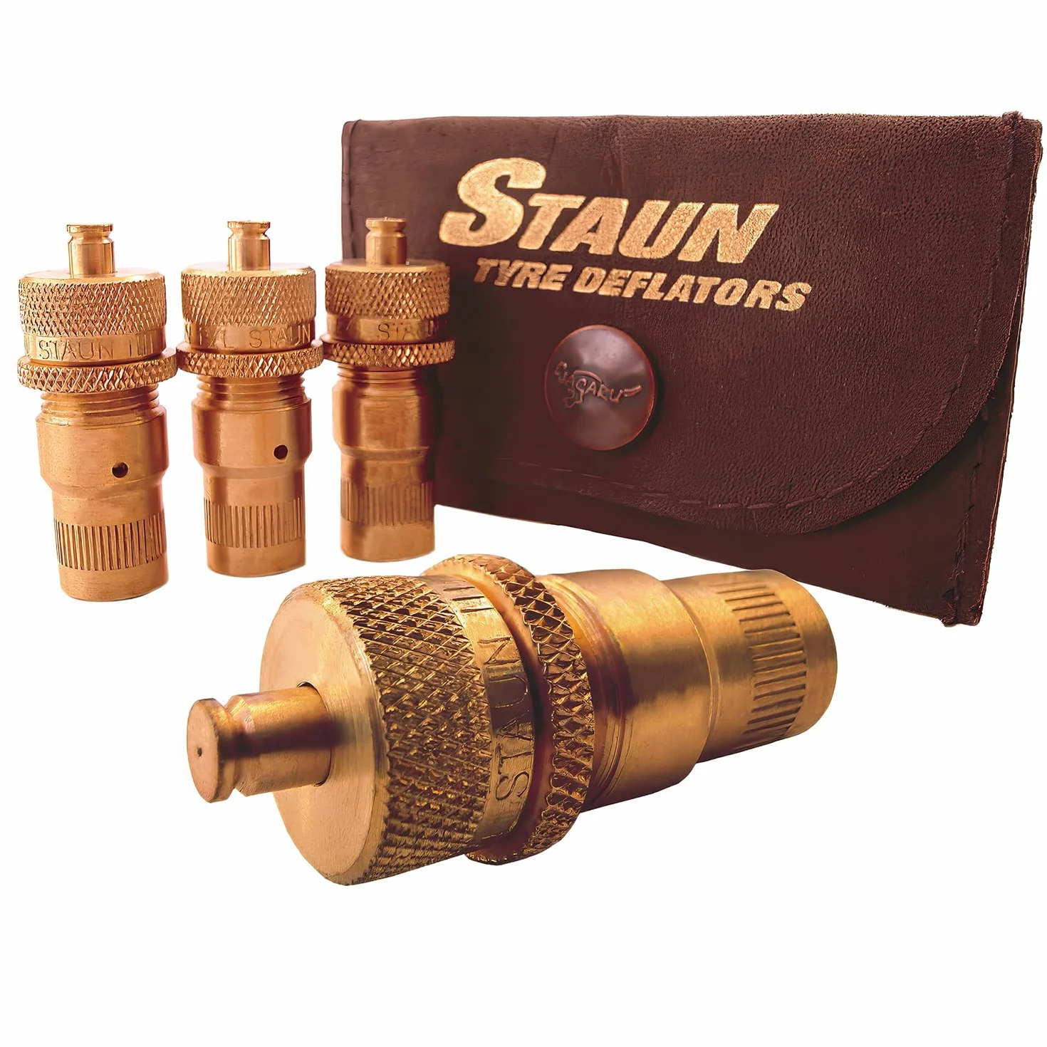 Staun Tyre Deflators | Australijski oryginalny odmierzacz ciśnienia w oponach | Automatycznie spuszcza powietrze z opon do 6-30 PSI