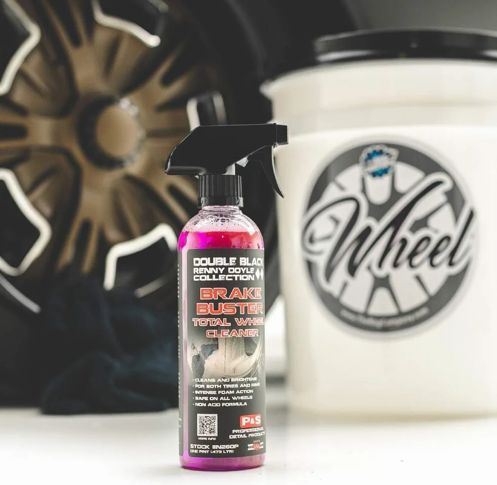P & S PROFESSIONAL DETAIL PRODUCTS - Środek do czyszczenia kół hamulcowych i opon – bezkwasowa formuła bezpieczna dla wszystkich typów kół, usuwa kurz hamulcowy, olej, brud, lekką korozję (1 litr)