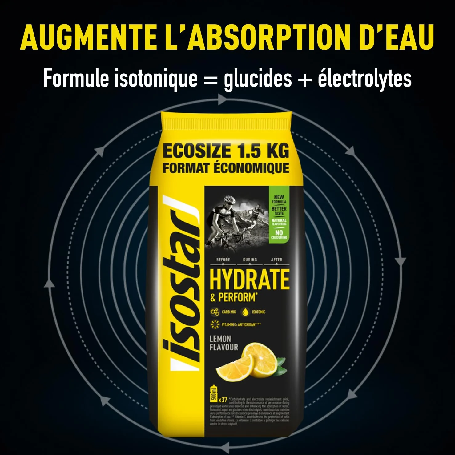ISOSTAR Koncentrat Cytryna, 1500 g