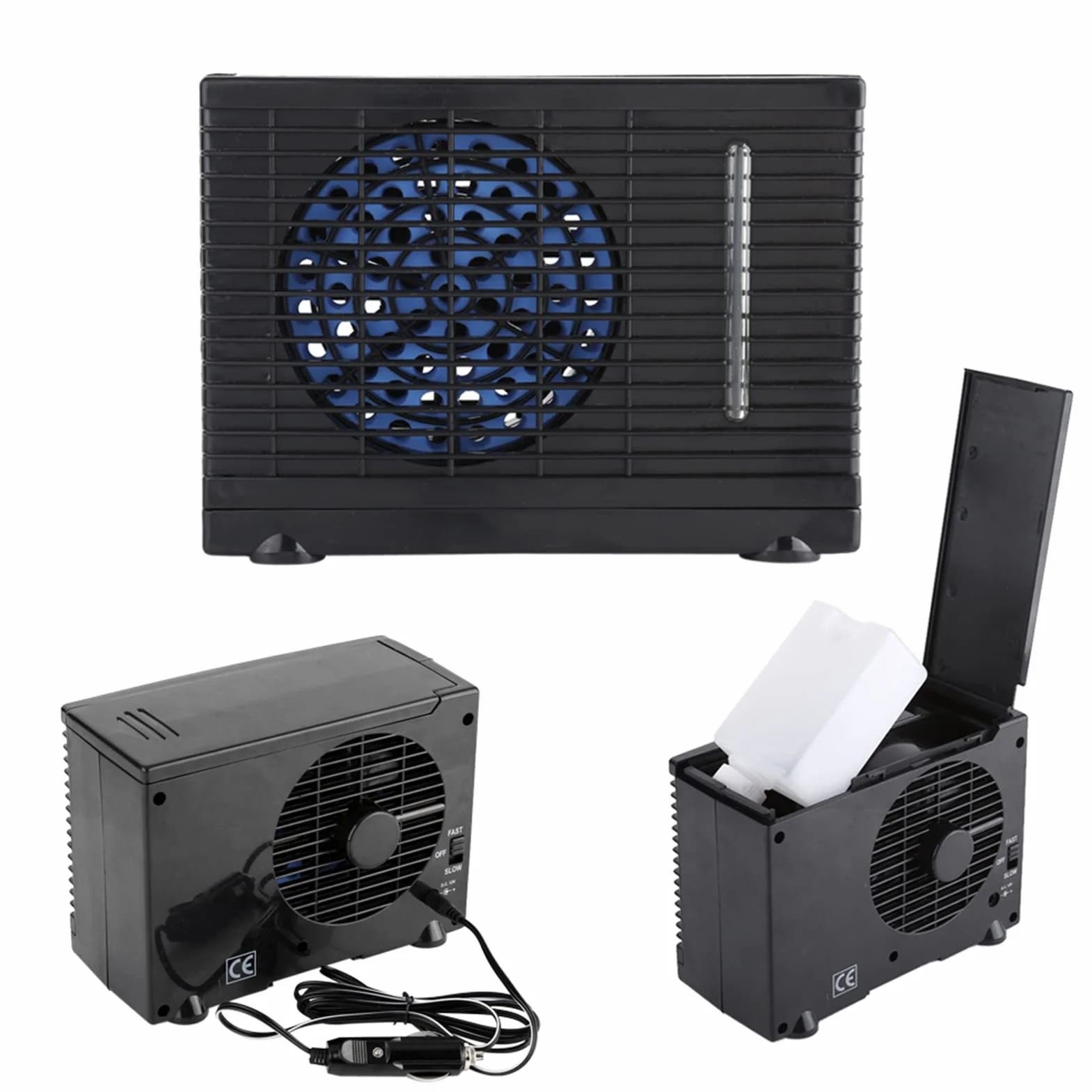 Yosoo Mini przenośny klimatyzator parowy 12 V do domu, samochodu, ciężarówki