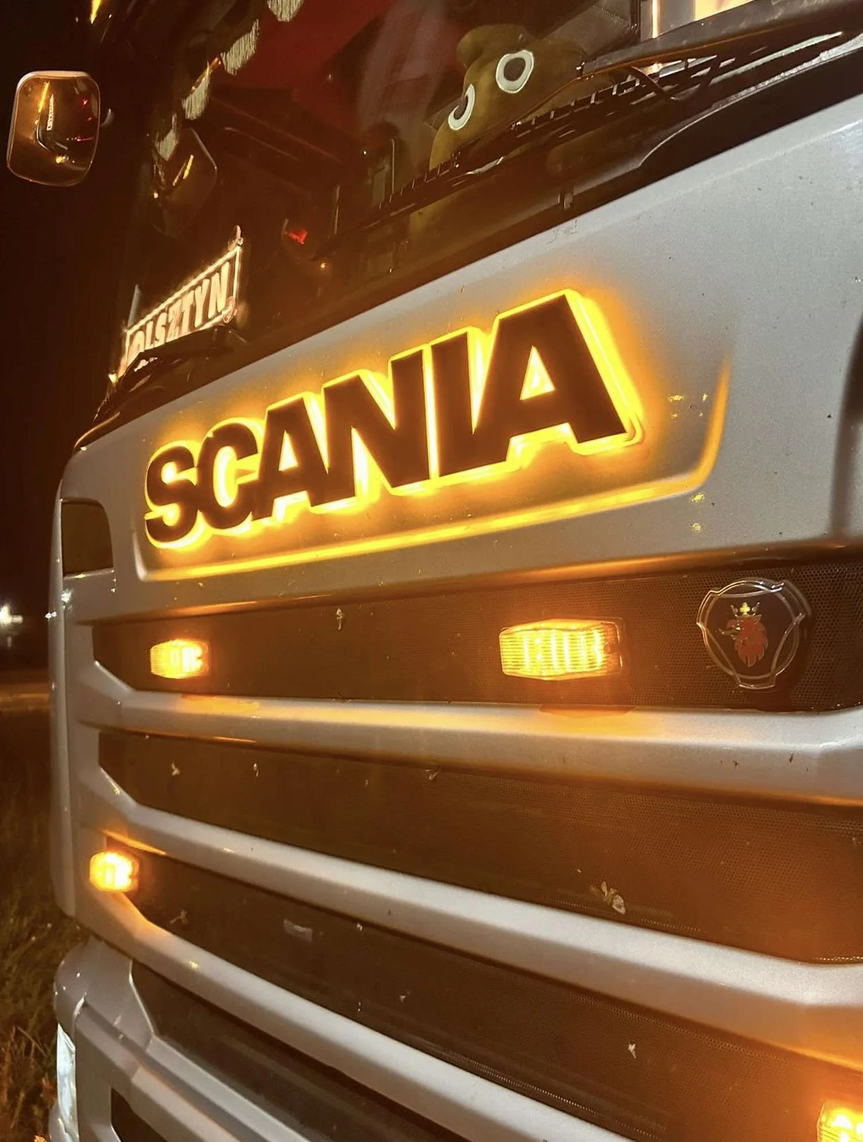 Logo przód Scania LED - Logo LED Scania