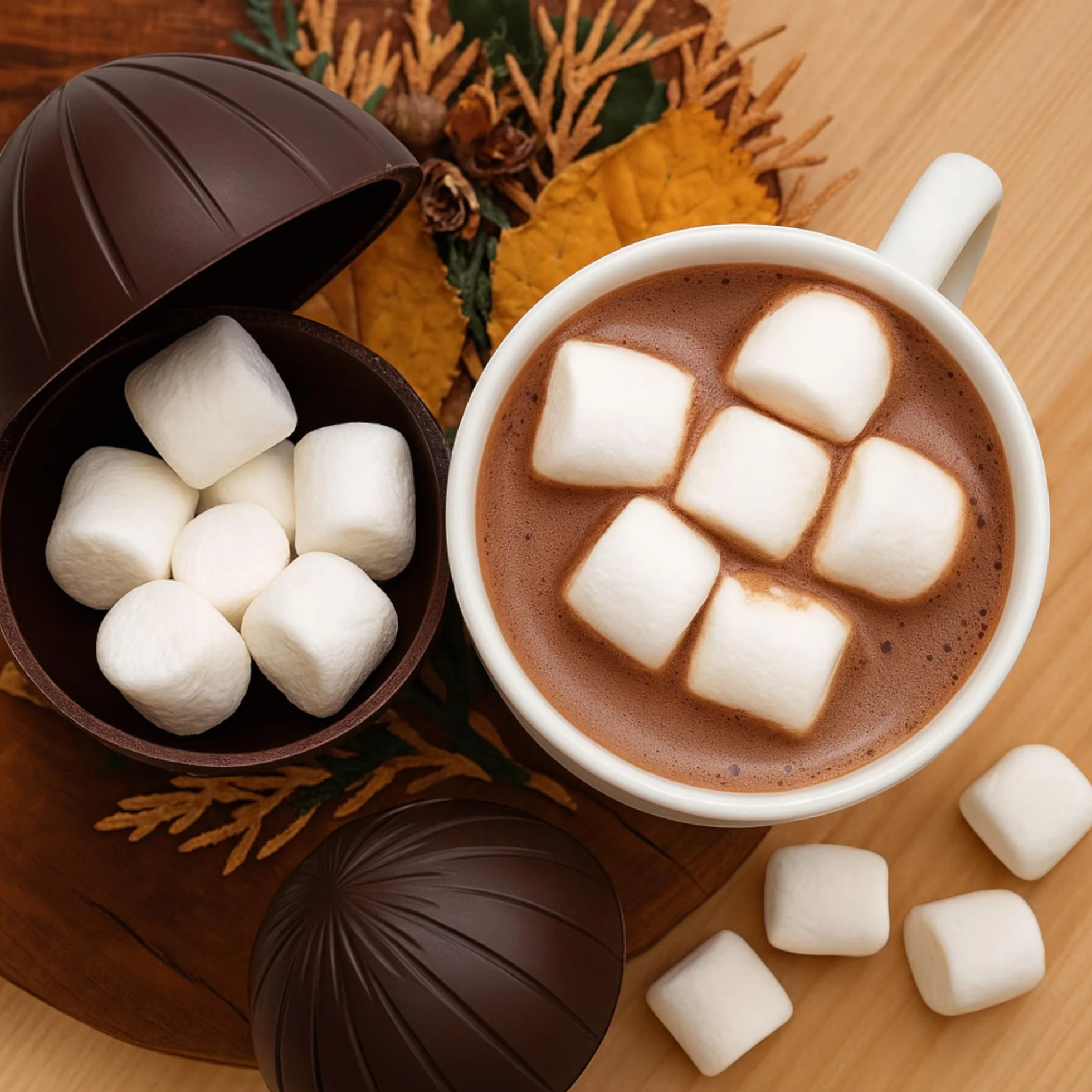 Magic Dark Chocolate Ball kule czekoladowe z piankami do gorącej czekolady 9 sztuk