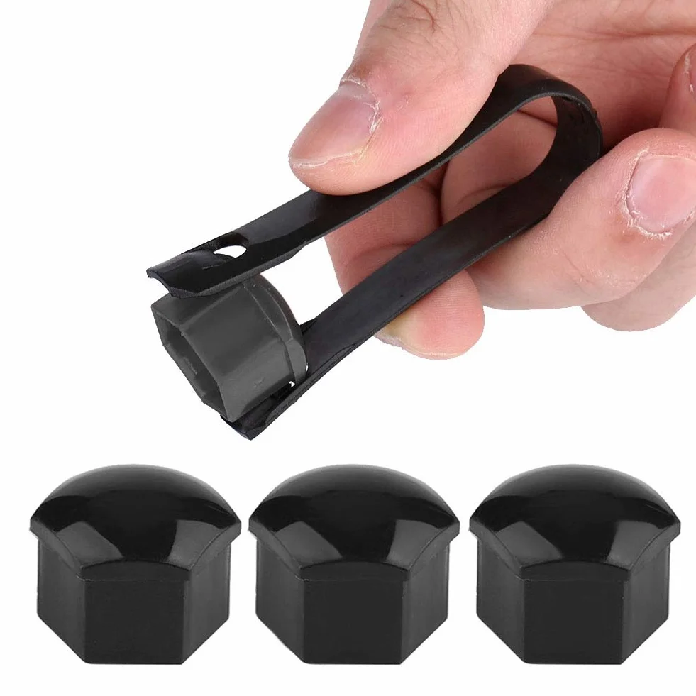 Nakrętka koła samochodu 19mm 20 sztuk Czarny