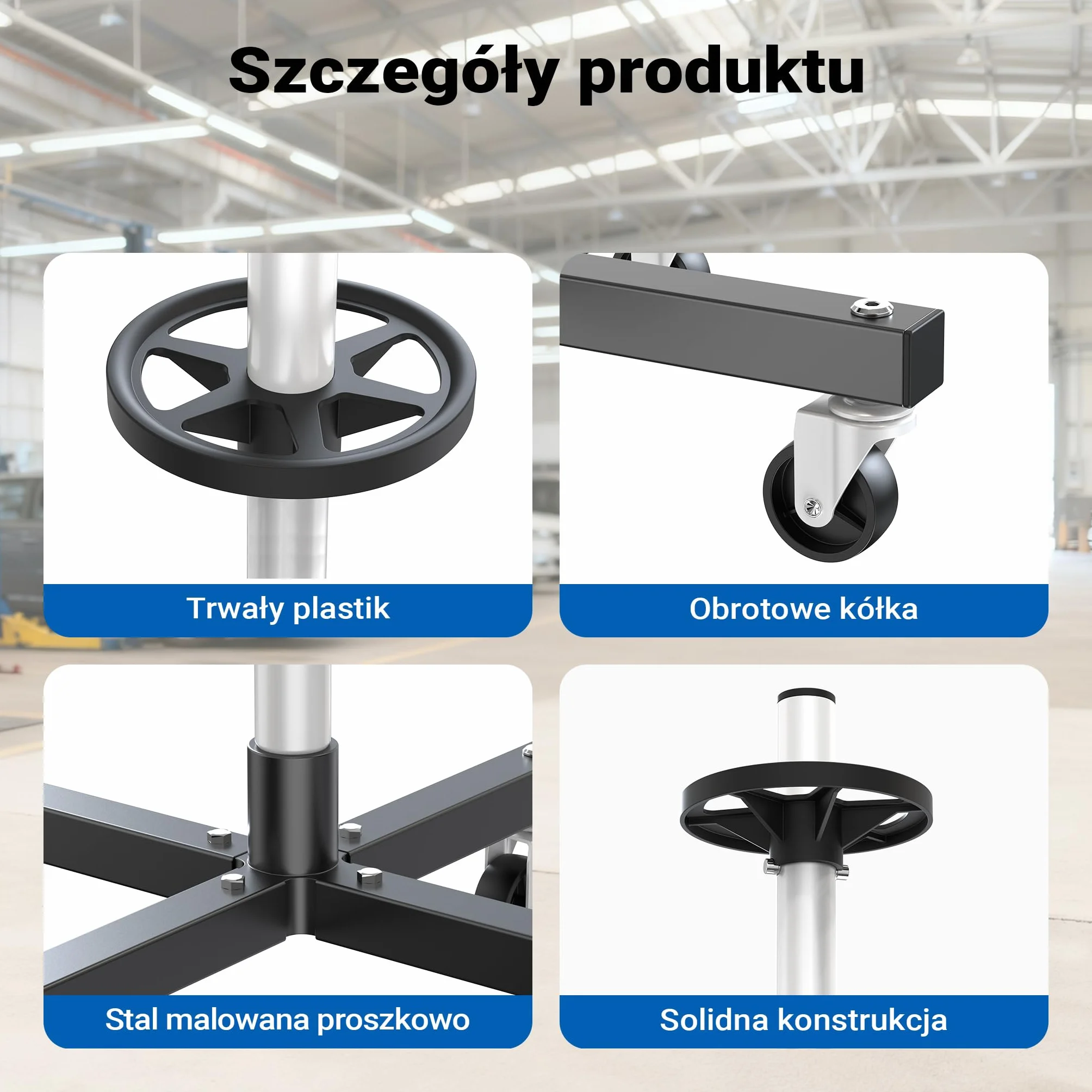 Stojak na opony Mobilny stojak na opony Stojak na opony Wózek na opony do opon 225 mm
