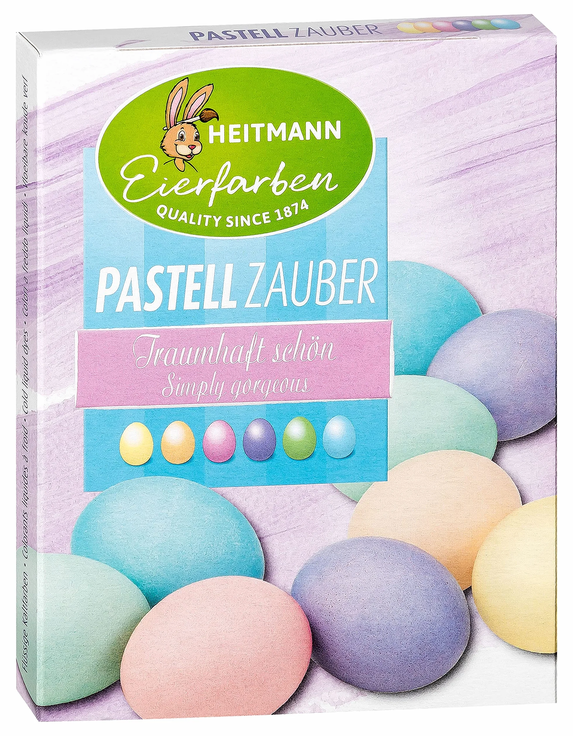 Heitmann Eierfarben 1018468 Farby do Jajek, Wielokolorowy, 6 x 5 ml