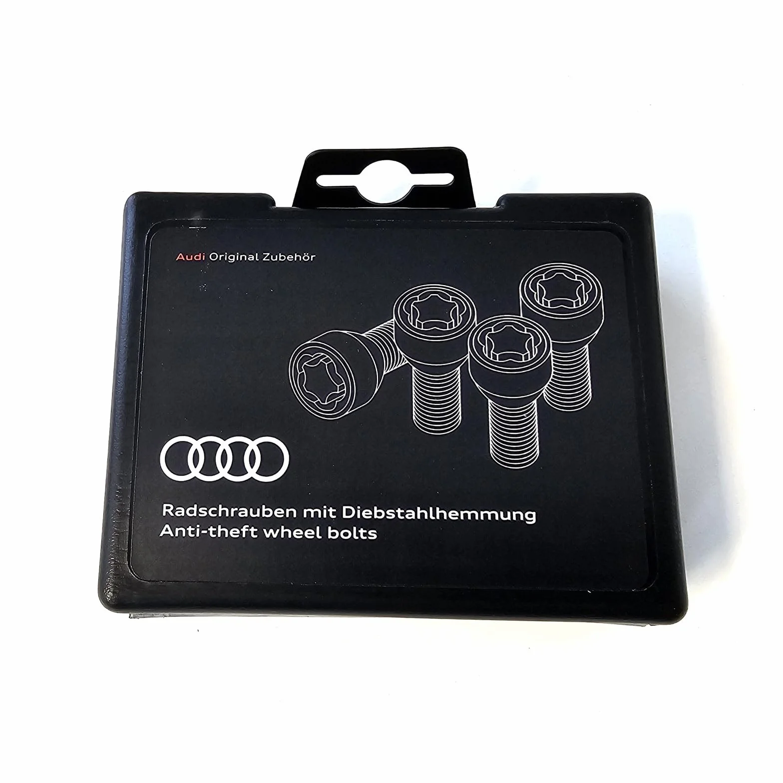Audi 82A071455 śruby zabezpieczające koła, bolec do zabezpieczania kół, zapięcie do felg M14 x 1,5 x 27