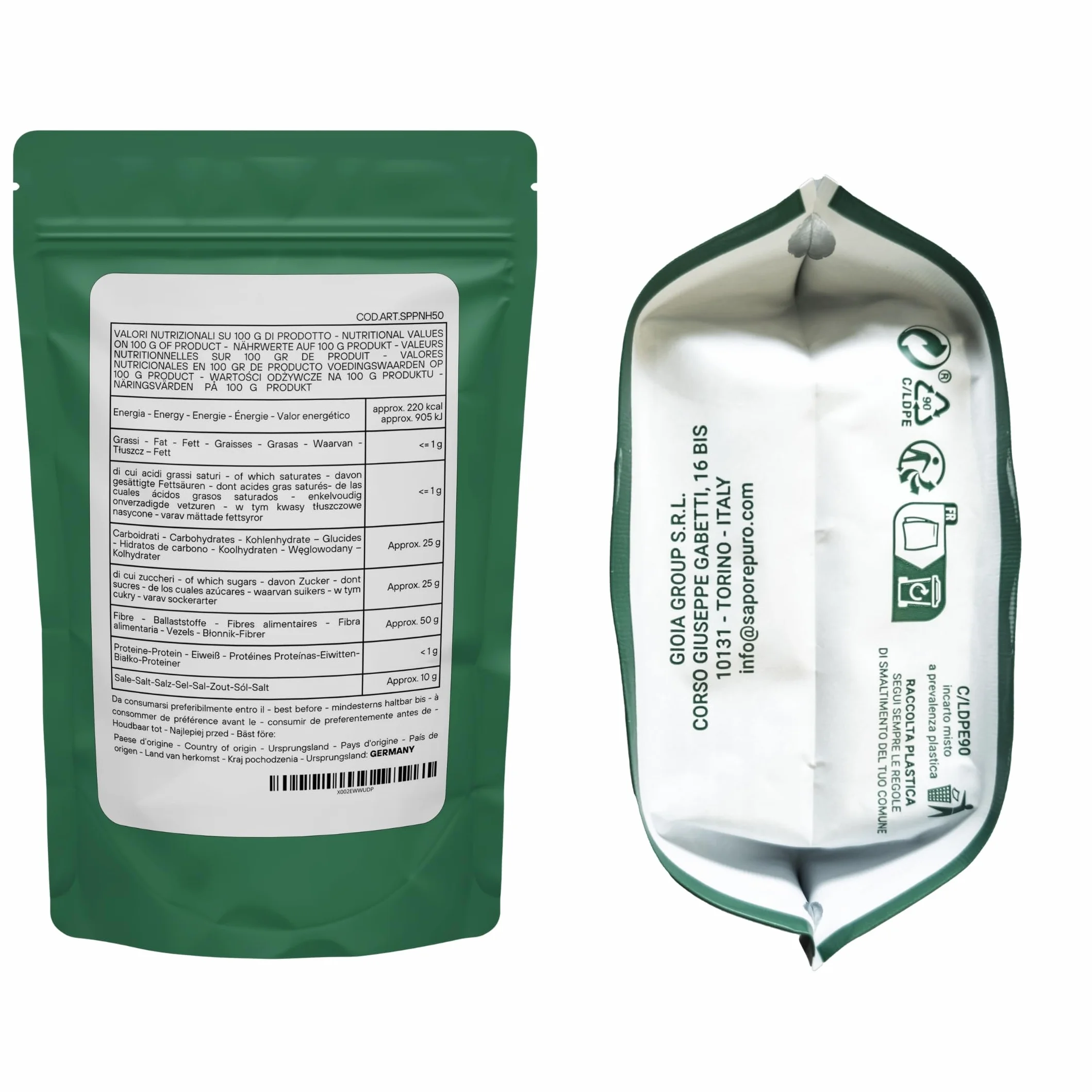 SaporePuro – Pektyna NH 50 g | Idealna do Nappage, Polew i Galaretek | Wysoka Uniwersalność, Rozpuszczalna w Wodzie, Bezglutenowa
