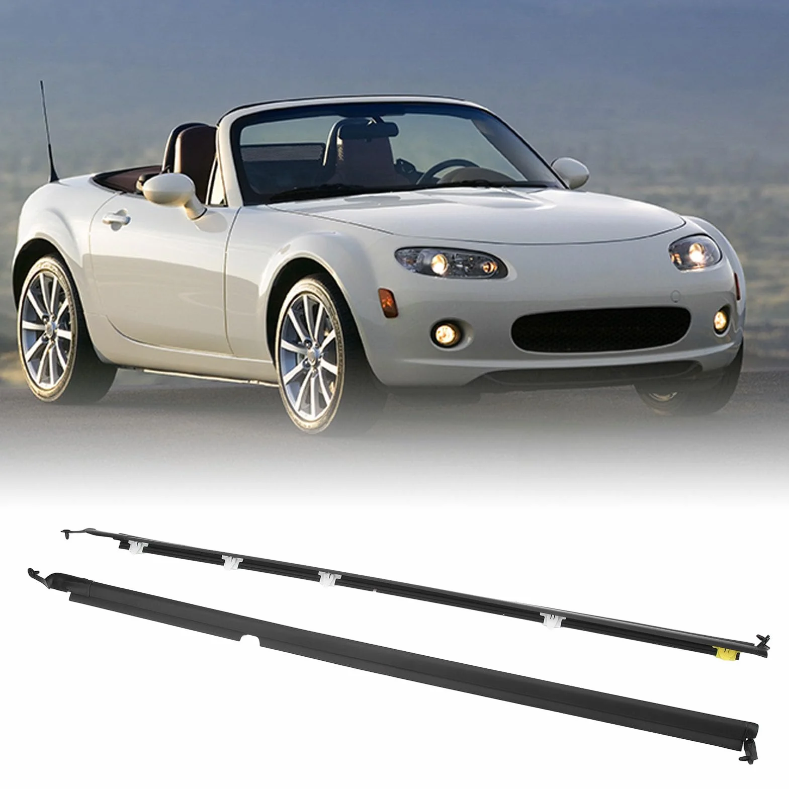 Uszczelki Drzwi Szklane Okno NA01 59 810F Lewy Prawy Zamiennik dla Miata MX-5 1990-2005