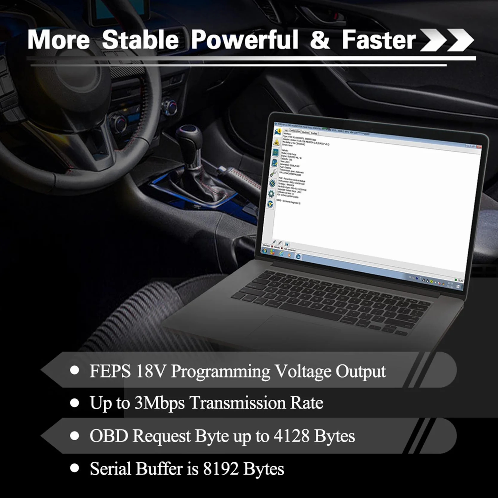 vLinker FS OBD2 USB Adapter dla FORScan HS/MS -CAN Automatyczne przełączanie