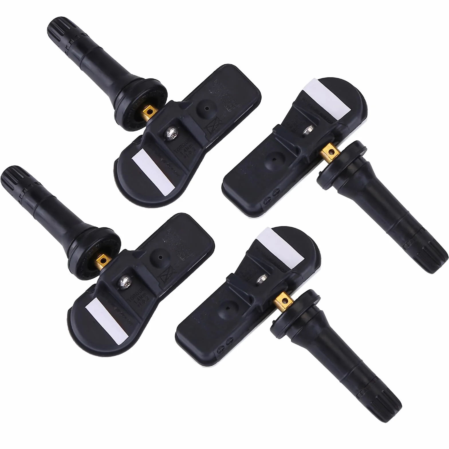 4 x czujnik ciśnienia w oponach D-aci-a Sm*art TPMS Sensor 407005642R system kontroli ciśnienia w oponach metalowy zawór TPMS Sensor 407001628R, 407009322R, 407009987R, 4031100Q0H, A4539051701