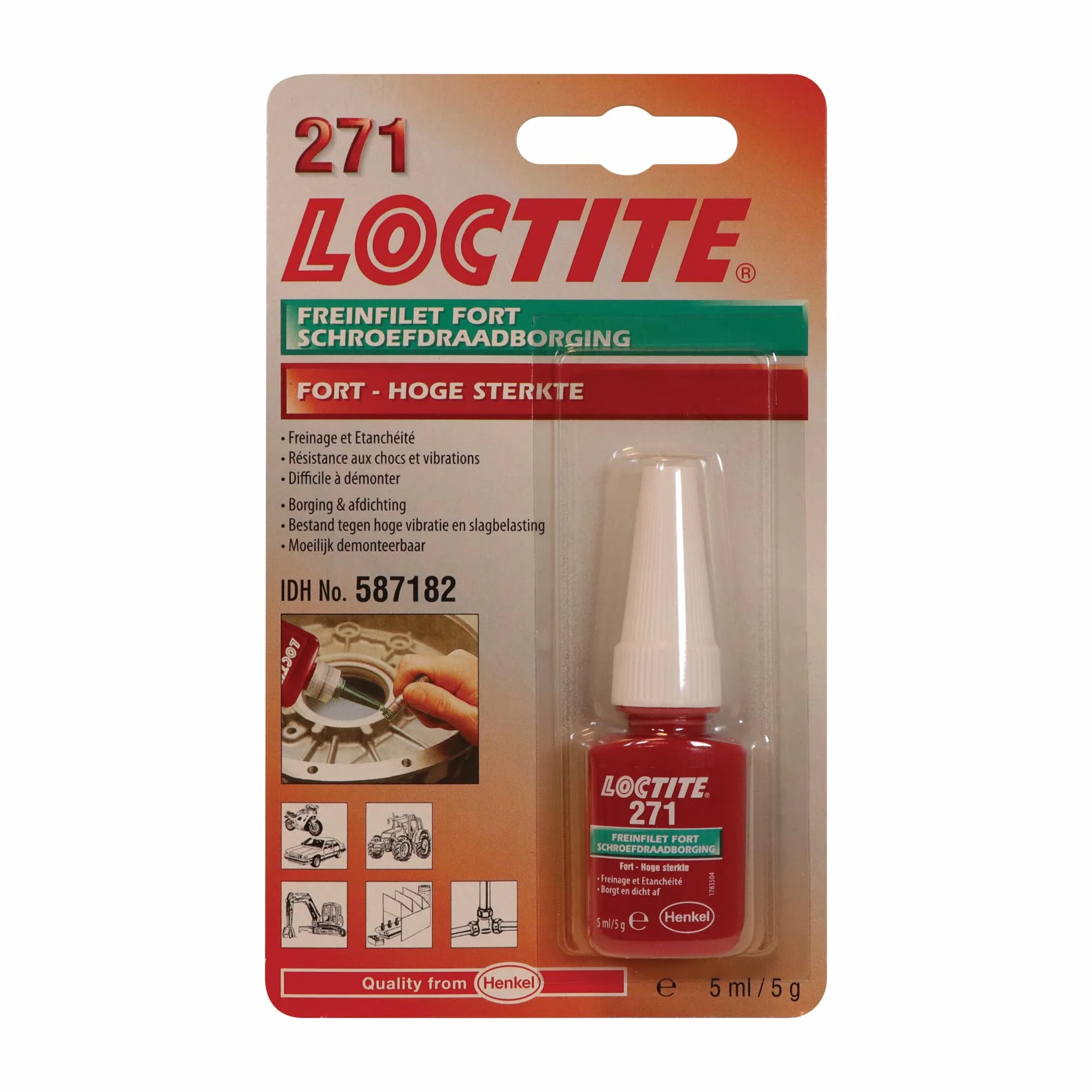 Loctite 2701 Threadlocker (zielony) 5 ml