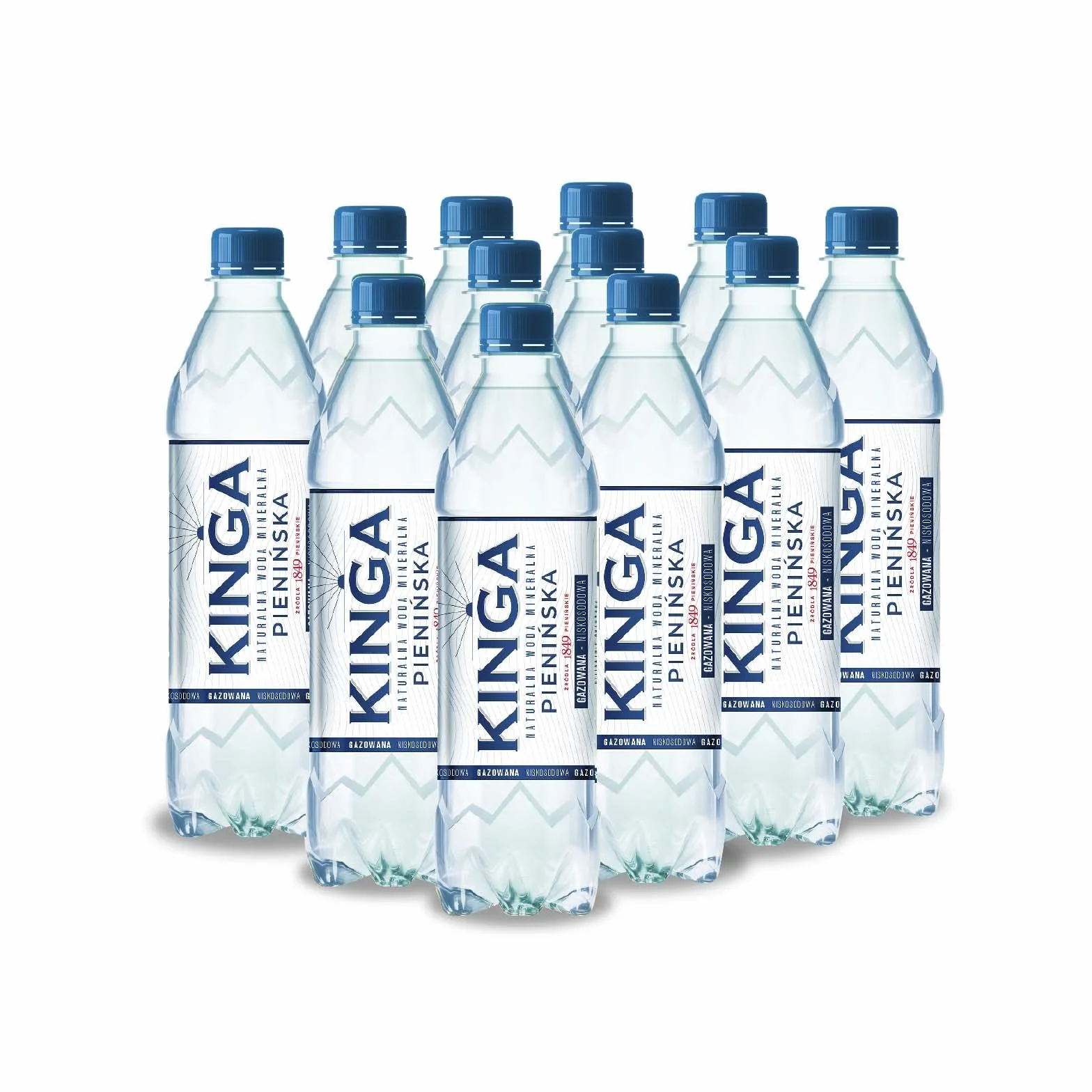 KINGA PIENIŃSKA Naturalna woda Mineralna 0,5L gazowana