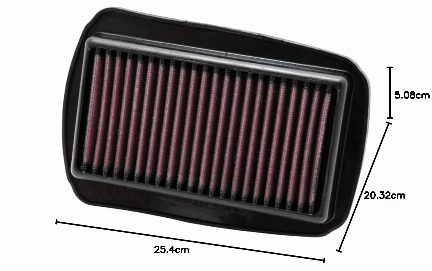 K&N Filtr powietrza silnika: Wysoka wydajność, Premium, Powersport Filtr powietrza: Pasuje do 2008-2018 YAMAHA (MT-125, YZF R125, WR125R, WR125X, YZF R125 50th Anniversary Ed, YZF R15) YA-1208