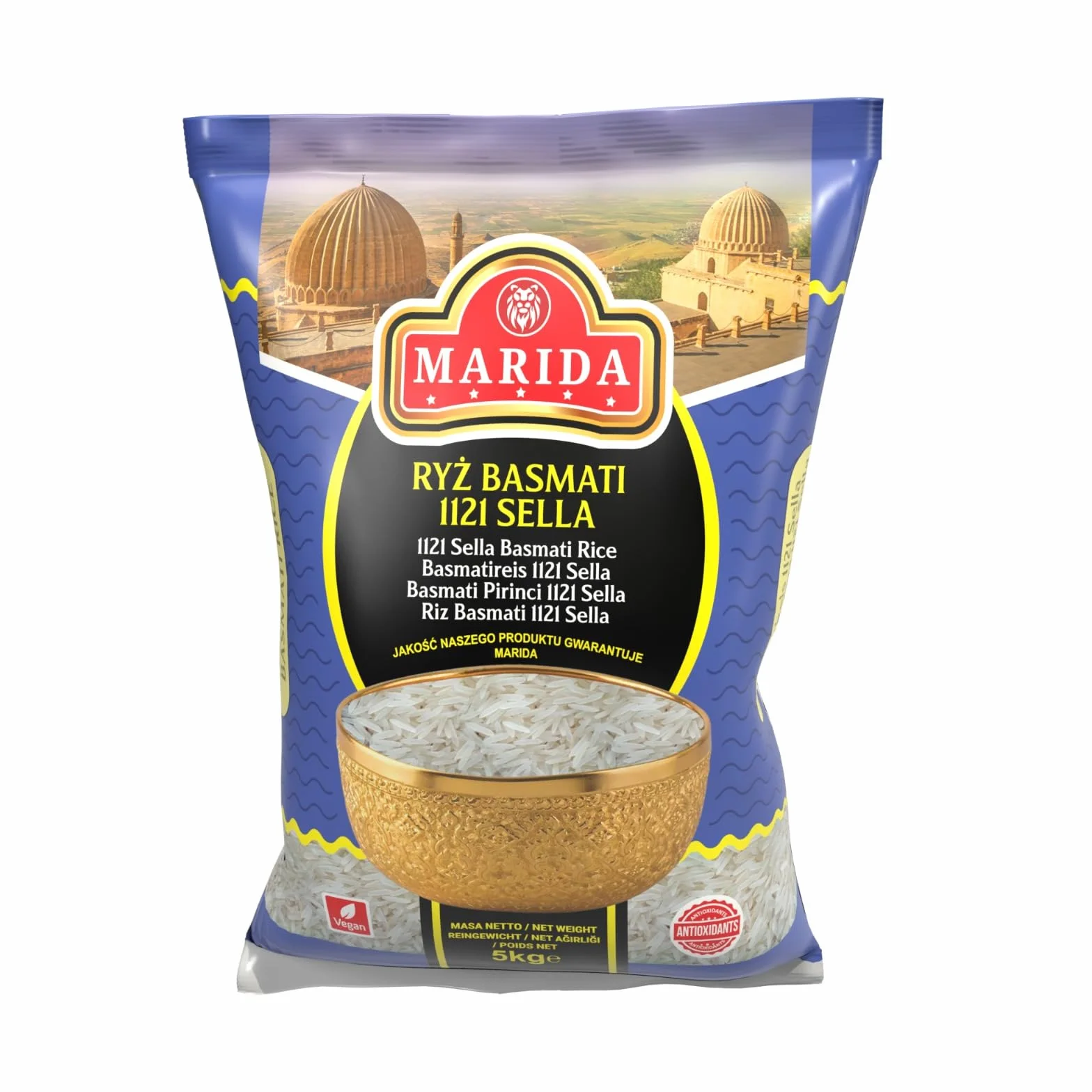 Marida Ryż Basmati 1121 Sella Długoziarnisty Aromatyczny 5 kg