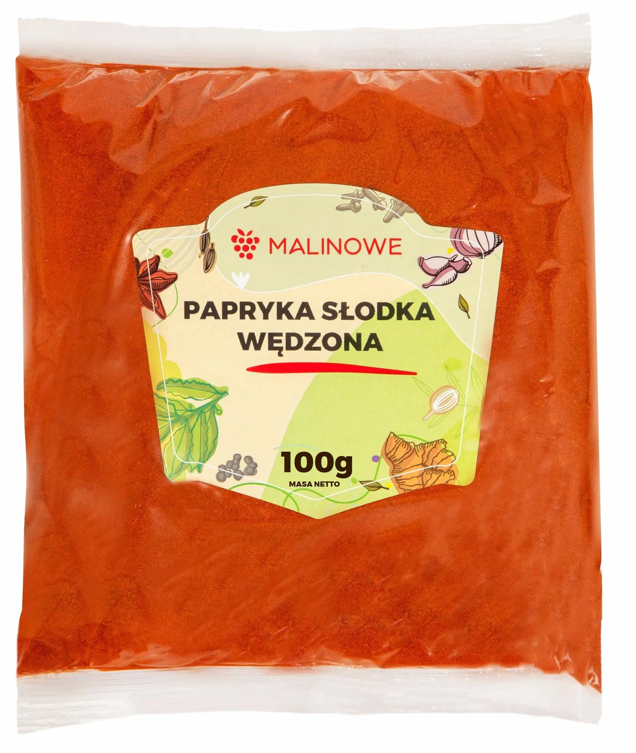 Malinowe PAPRYKA SŁODKA WĘDZONA 100g Aromatyczna Papryka Mielona