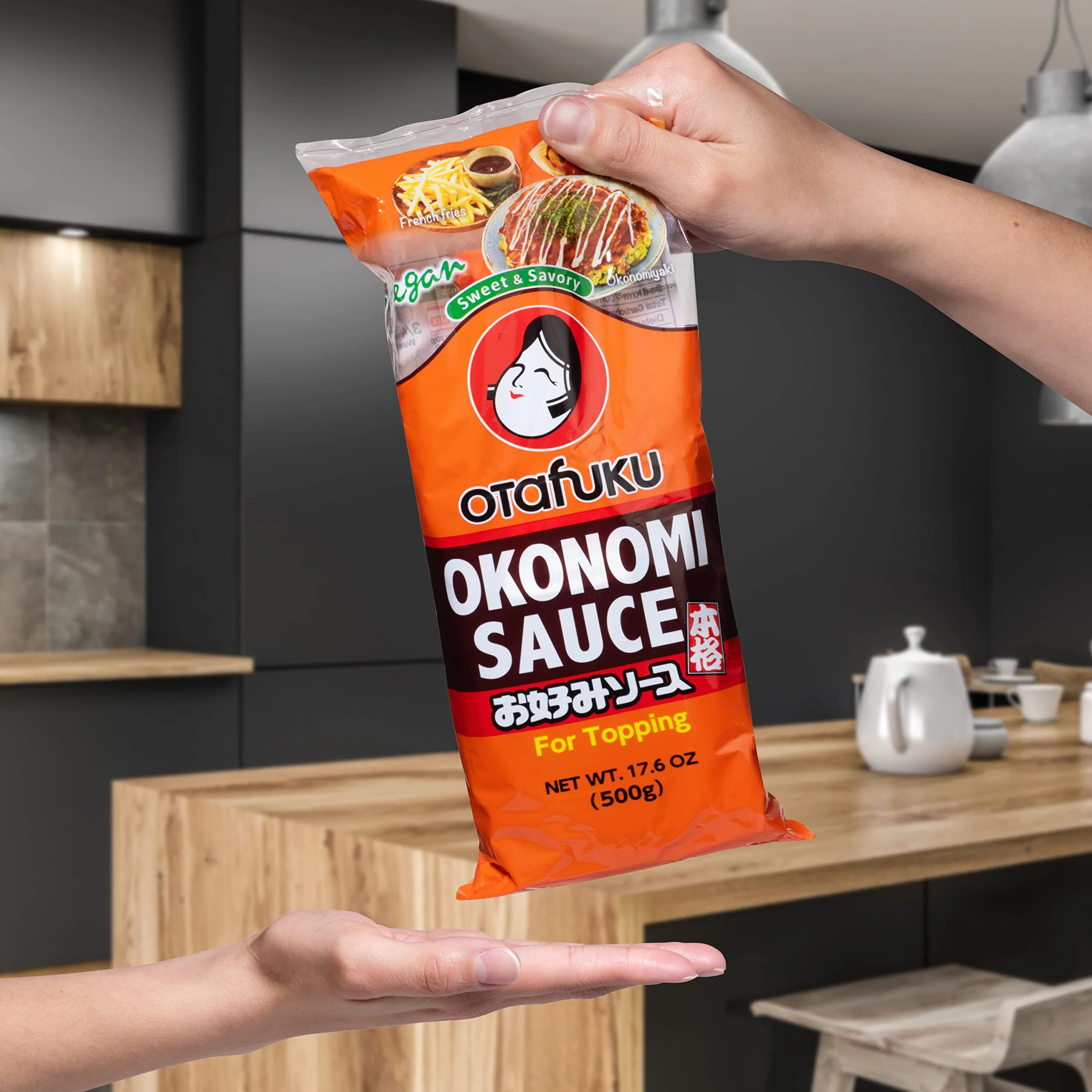 Otafuku Okonomi Sos – owocowo-ostry, japoński sos przypraw do dipów, przyprawiania i doprawiania – 1 x 420 ml