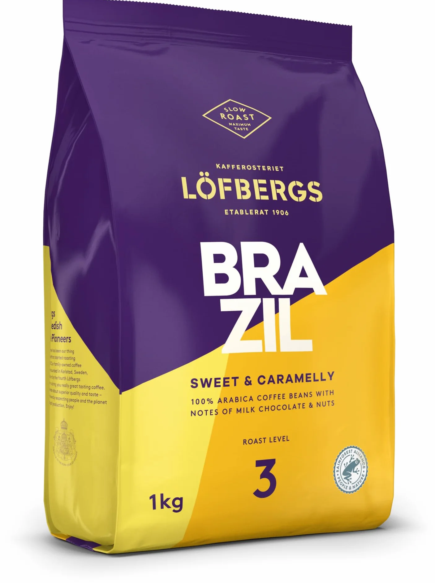 Löfbergs Kawa Ziarnista 100% Arabica Średnio Palona Słodko-Karmelowa 1kg