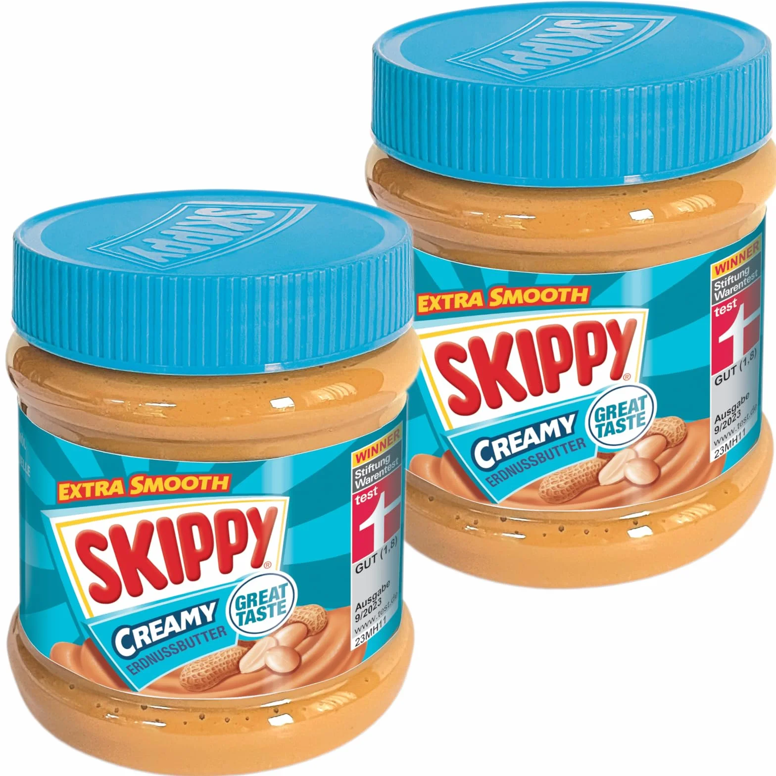 Skippy Gładkie masło orzechowe 340 g opakowanie 2 szt.