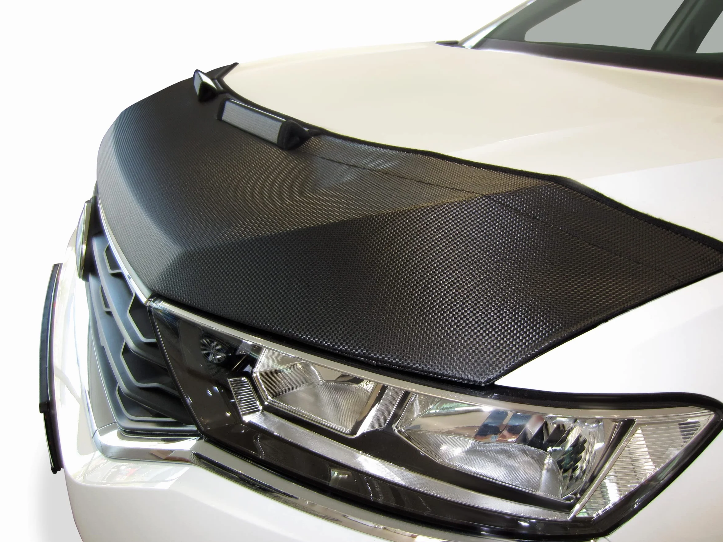 AB-00705 Carbon optyka samochodowa bra kompatybilna z VW Polo IV typ 9N rok produkcji 2001-2005 osłona przed uderzeniami kamieni Tuning Bonnet Bra