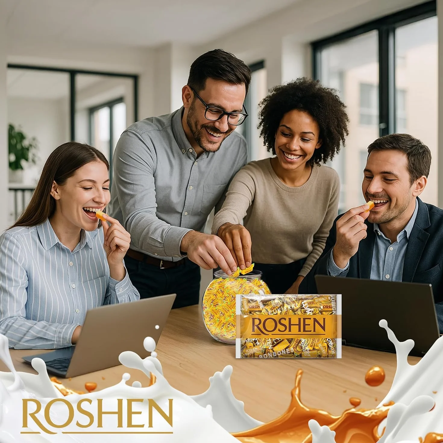 ROSHEN Cukierki Krówka mleczna krucha 1kg