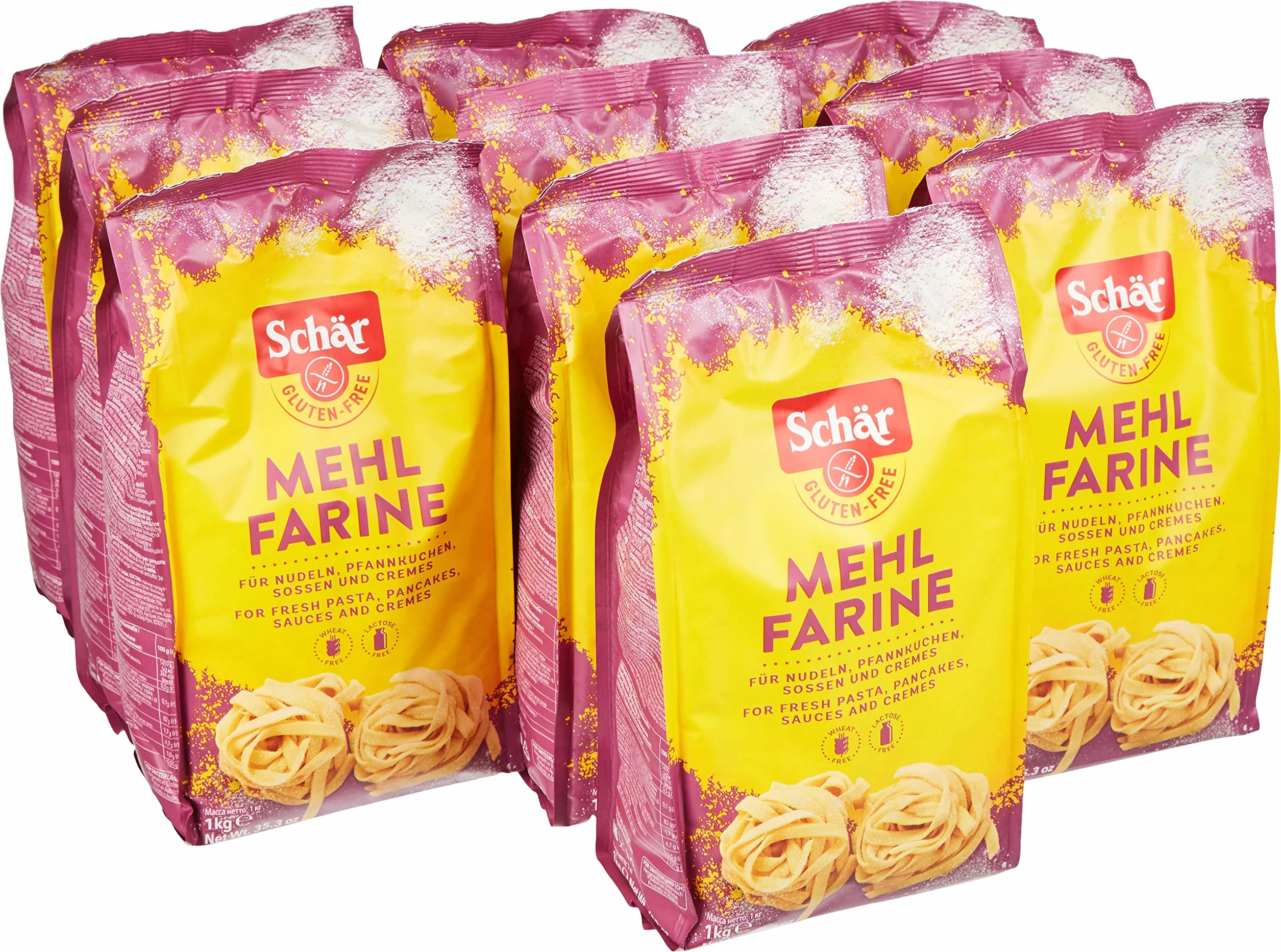 Schär Mąka "Farine" – mieszanka mąki bazowej bezglutenowa 1 kg, opakowanie 10 sztuk