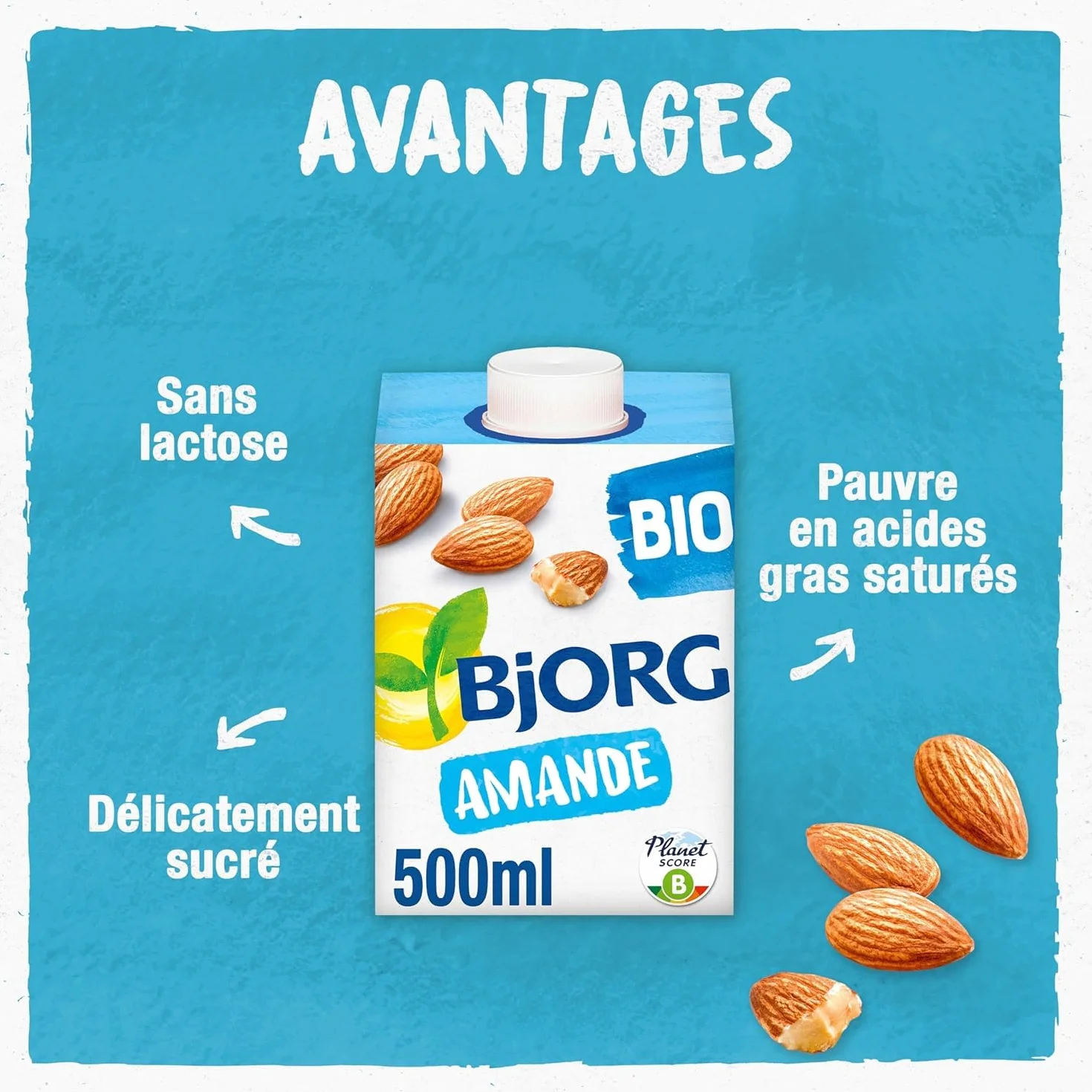 NAPÓJ MIGDAŁOWY UHT Z WAPNIEM BIO BJORG 500 ml