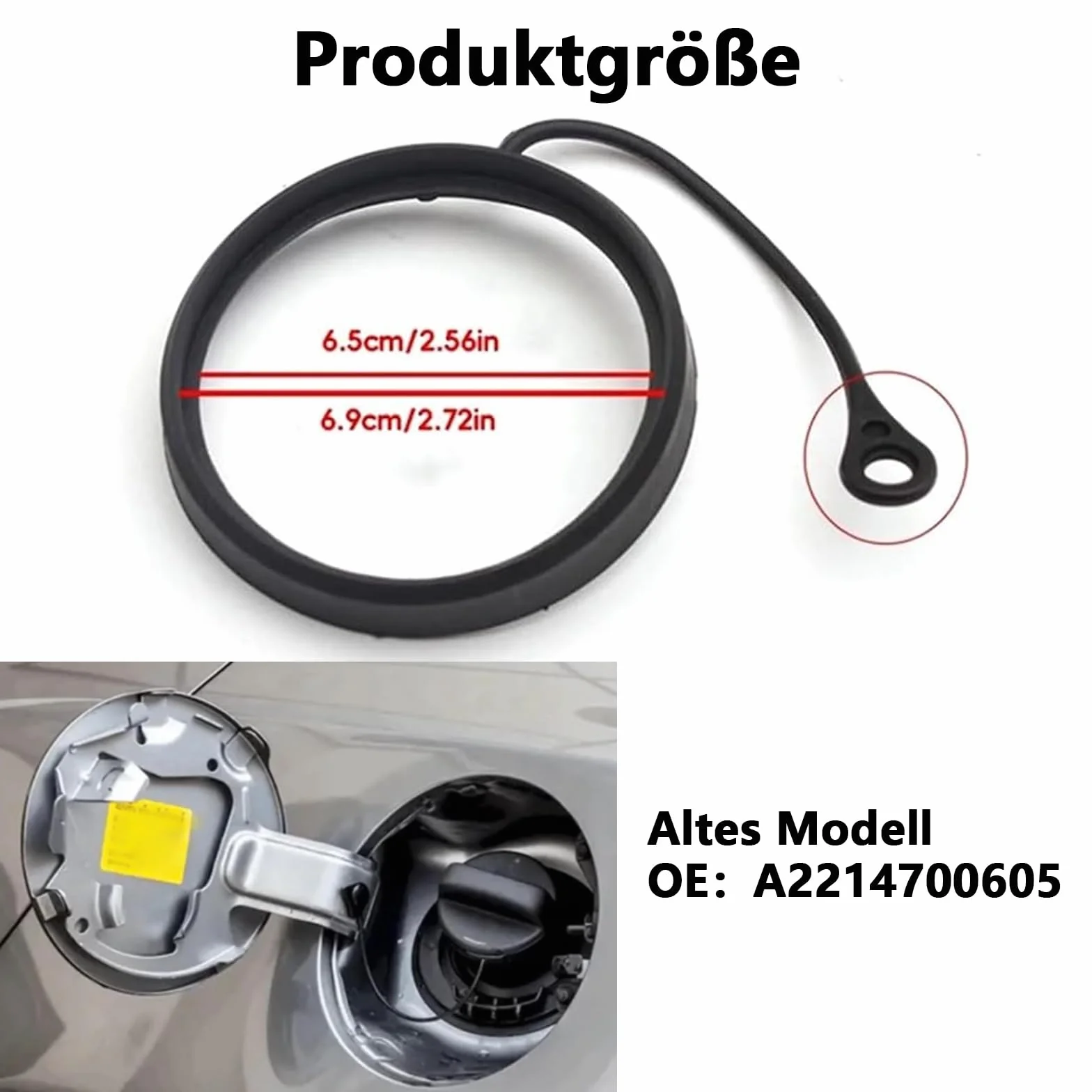 Taśma mocująca na korek wlewu paliwa, A2214700705, osłona zbiornika do Benz W203, W204, W205, W213, W169, W176, W245, W246, W211, W212, W220, W221, W222, akcesoria samochodowe (Old Model)
