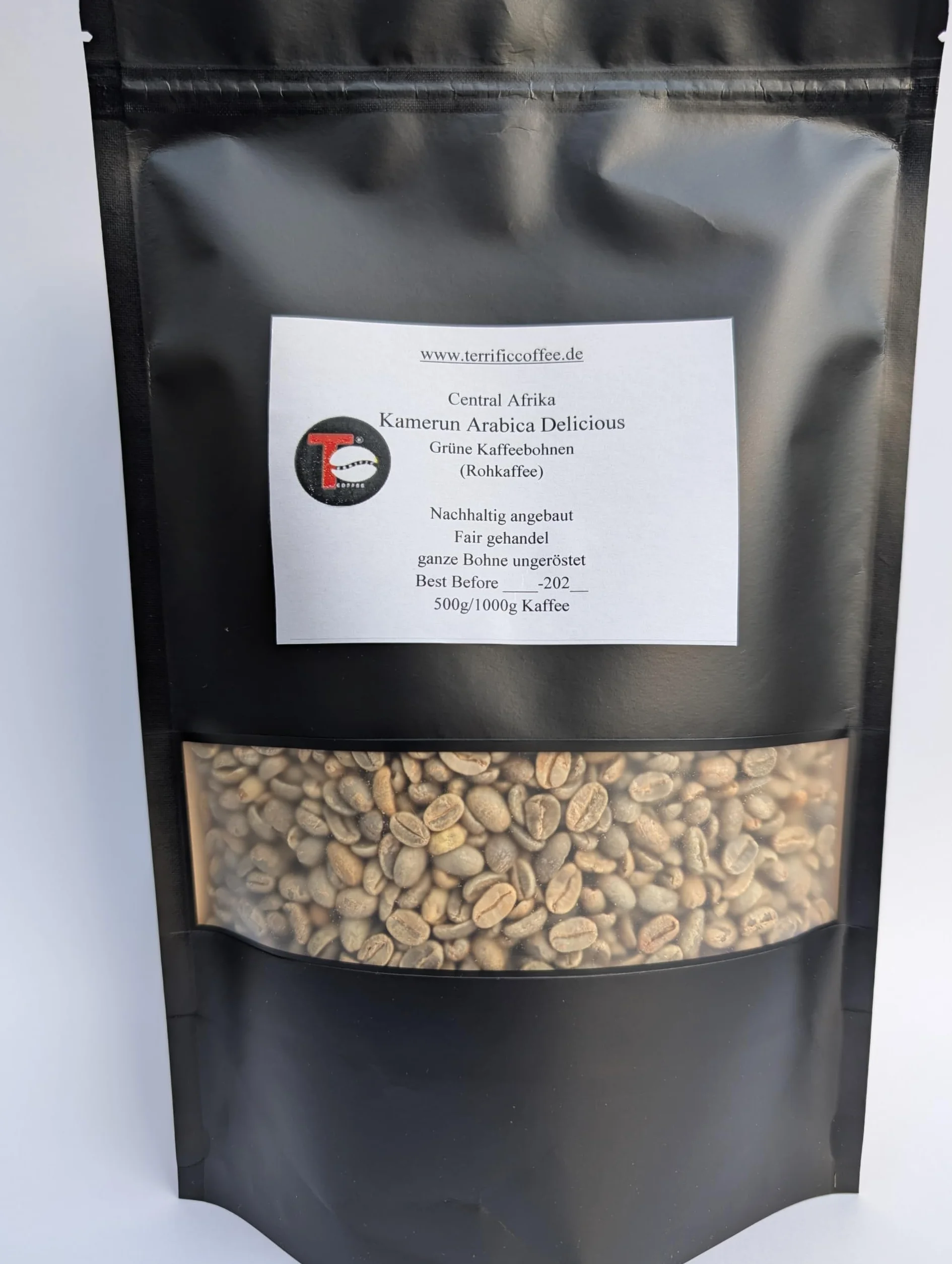 Hochland Kamerun Arabica zielone ziarna kawy 500 g