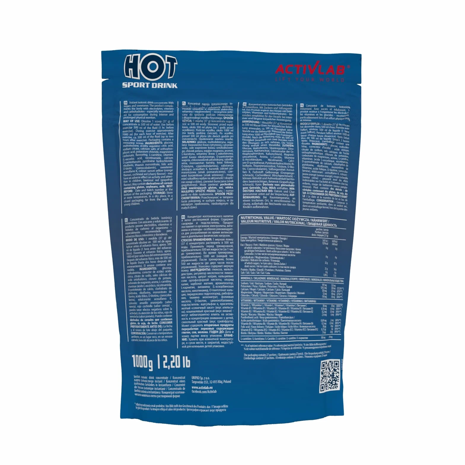 Hot Sport Drink 1000 g Pomarańczowy