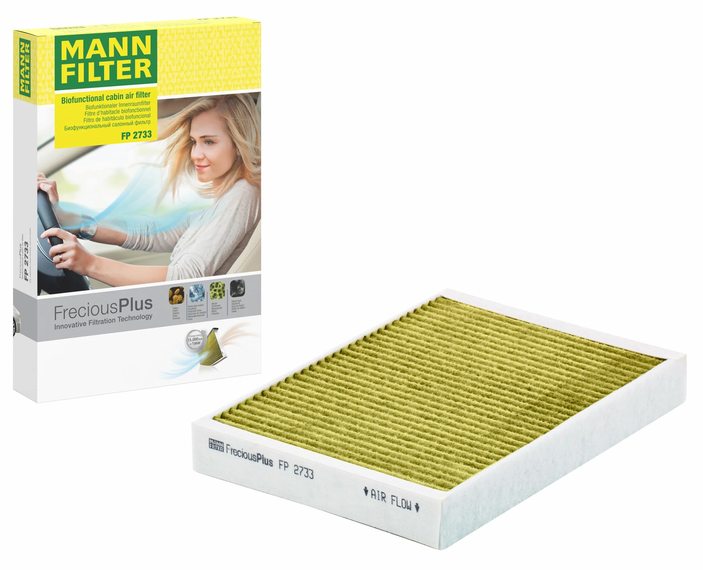 MANN-FILTER FP 2733 Filtr powietrza kabinowego - SAMOCHODY OSOBOWE + DOSTAWCZE