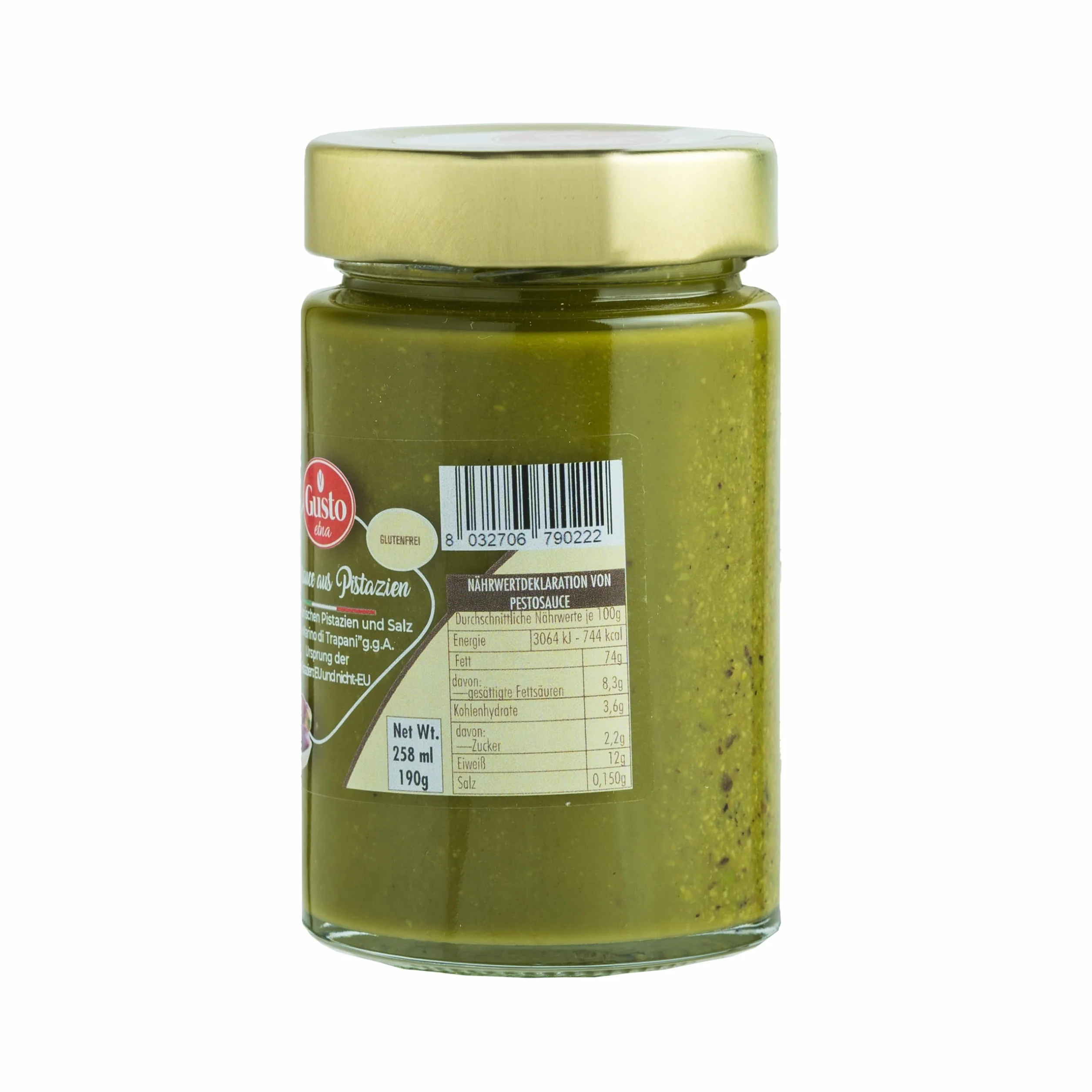 Gusto Etna pesto pistacjowe 190g wytrawne włoskie