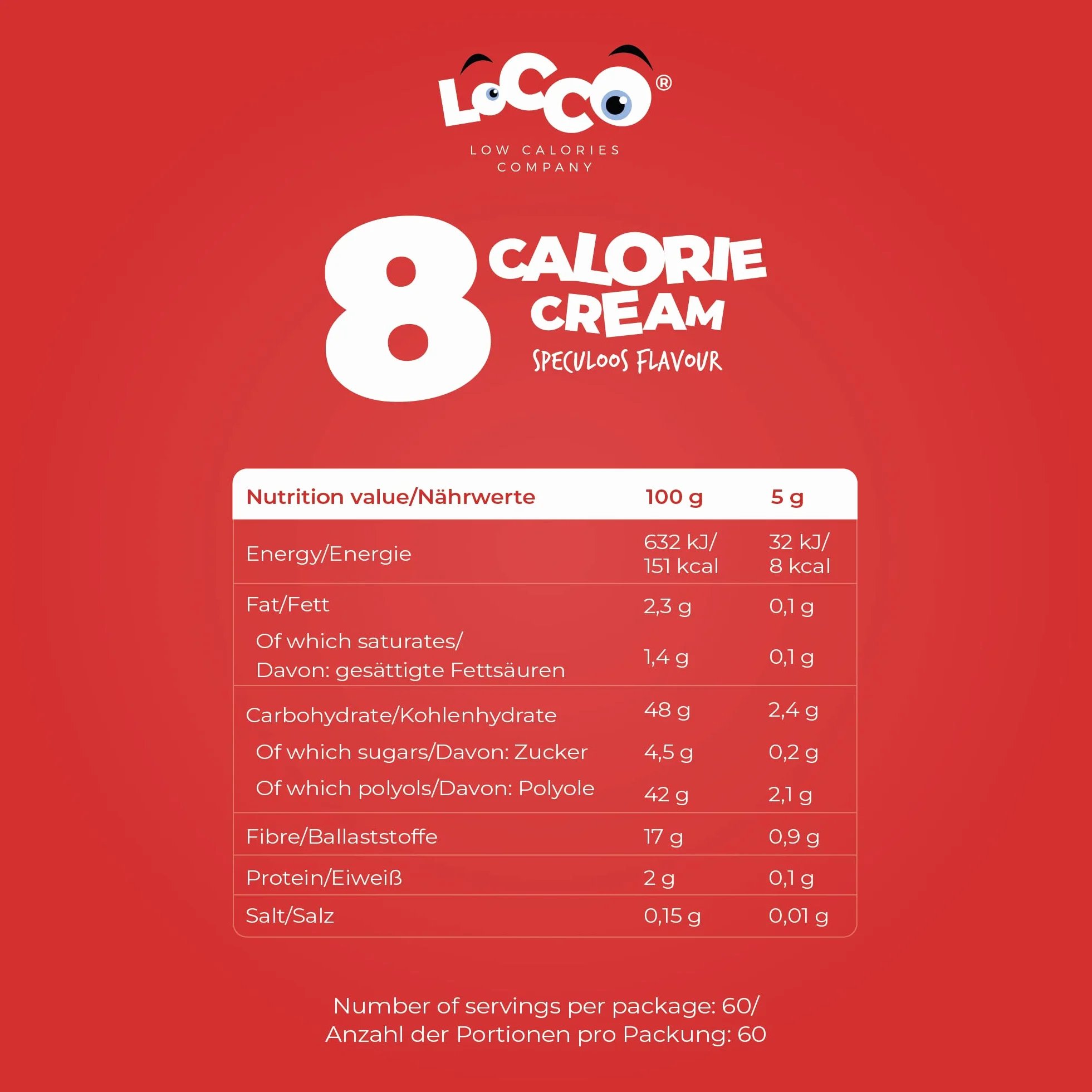 Krem Niskokaloryczny 8 kcal Korzenny Spread Bez Cukru Keto Low Carb Vege Bez Oleju Palmowego i Glutenu Ciasteczko Korzenne 300g