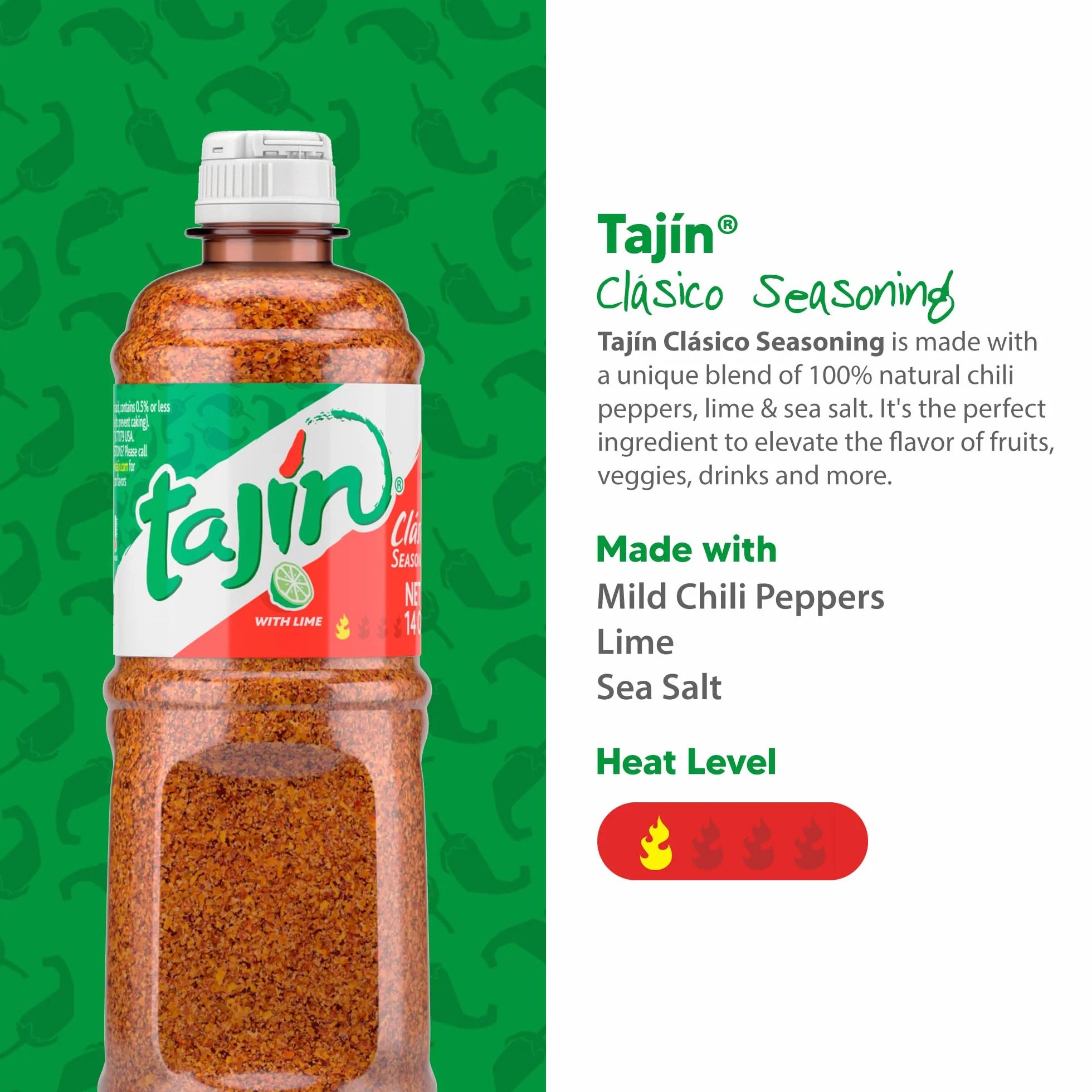 Tajin Przyprawa do owoców i przekąsek, 14oz