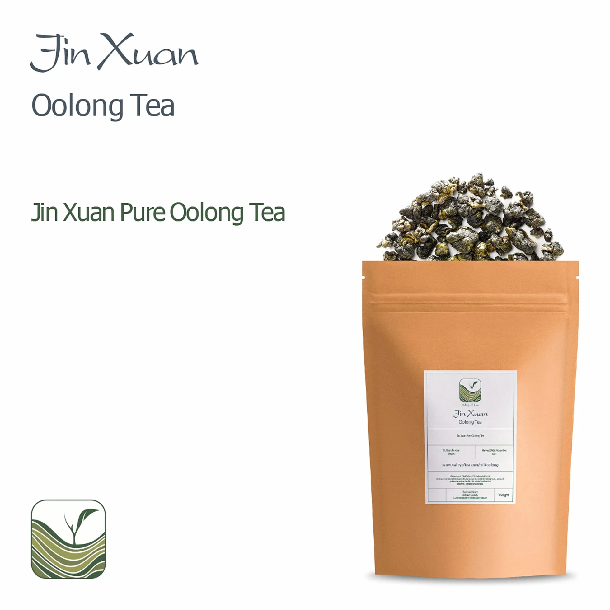 Jin Xuan Milk Oolong Tea - Taiwanese Green Oolong Loose Leaf 50g