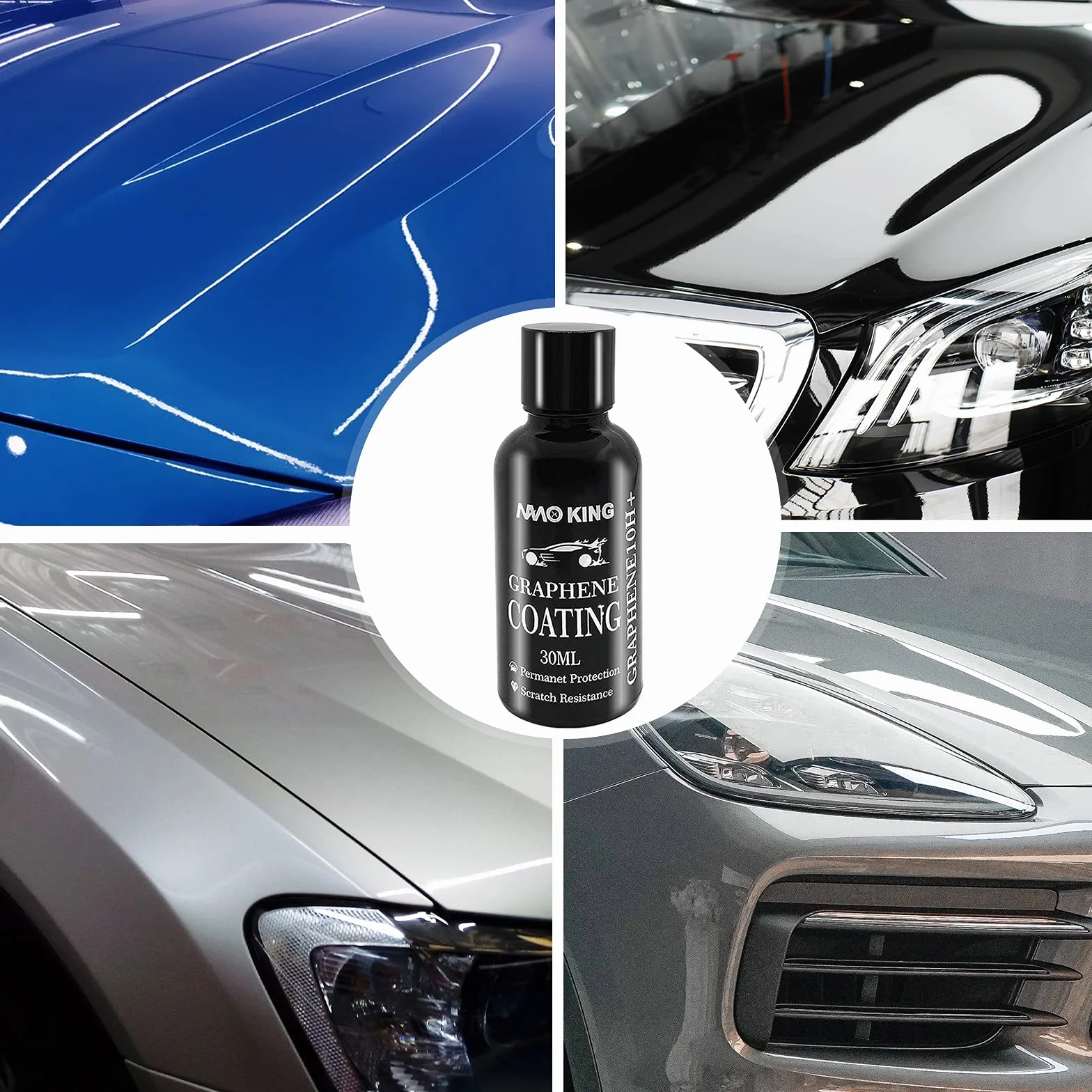 Ceramiczna powłoka samochodowa 10H grafenowa nano-ceramiczna powłoka do samochodów, ceramiczna powłoka Nano Ceramic Coating na wysoki połysk, odporna na zarysowania, super hydrofobowa