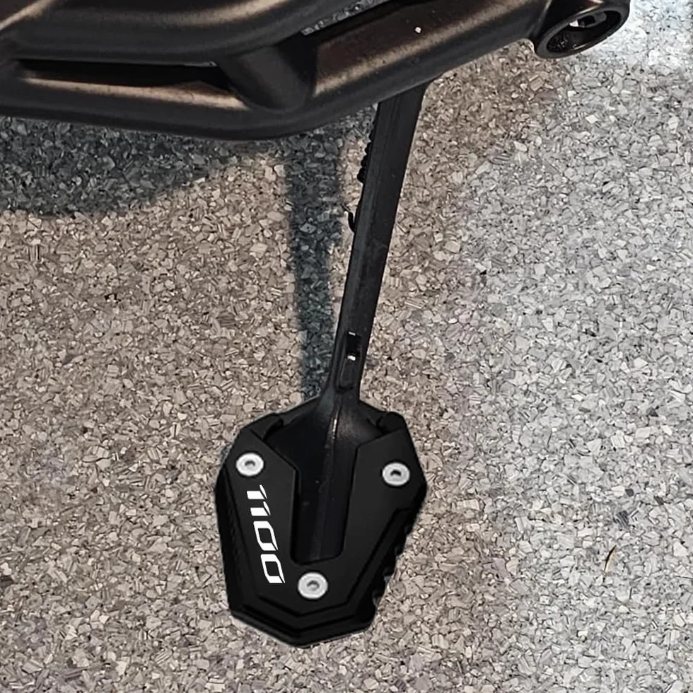 Modeer do Hon.da Rebel 1100 CMX 1100 2020 2021 2022 2023 część motocyklowa CNC boczny stojak stójka boczna podkładka przedłużająca rebel 1100 cmx1100 akcesoria (1100-Czarny)