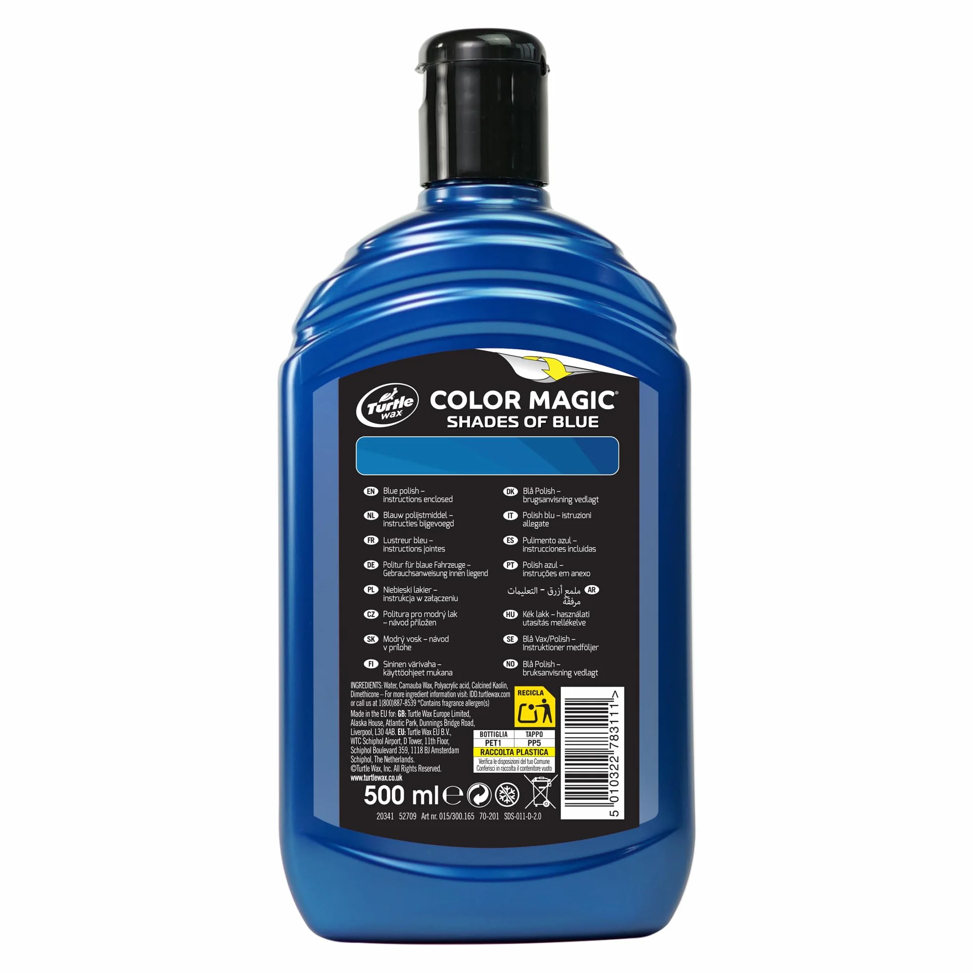 Turtle Wax 52709 Color Magic Car Paintwork Polish Restores Color & Shine Blue 500ml