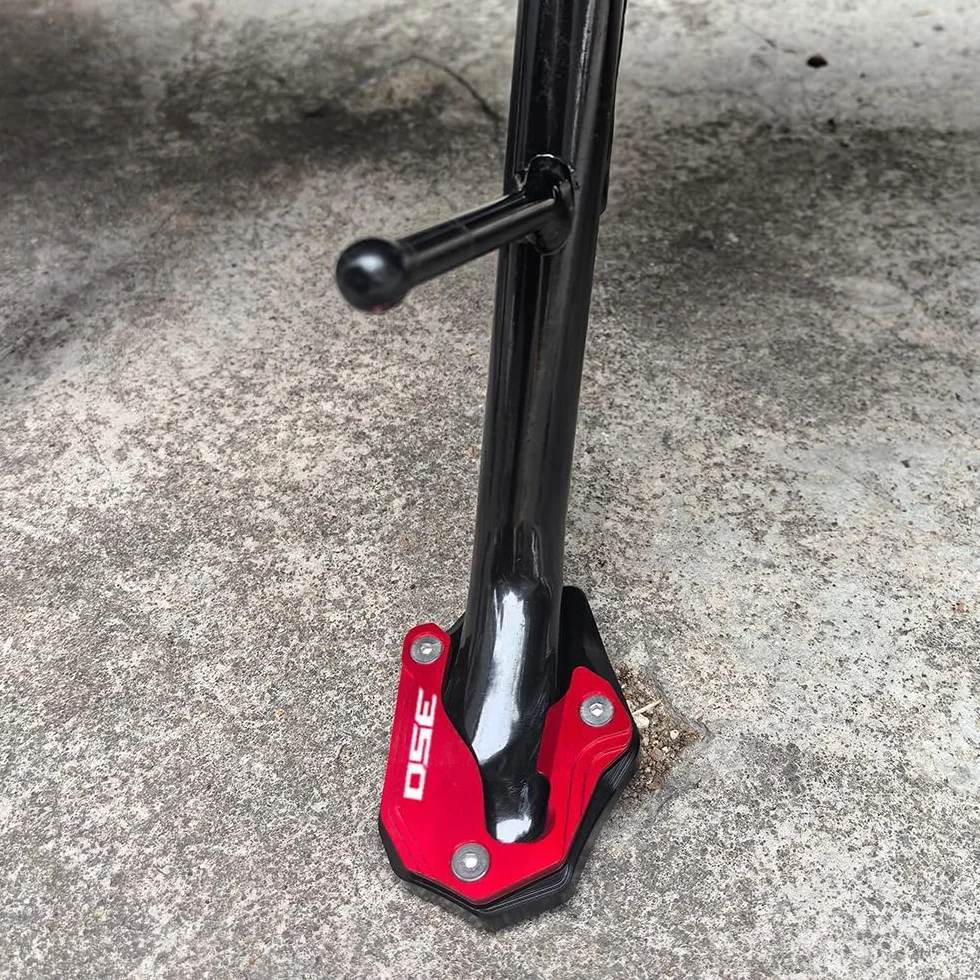 Do Honda ADV350 Forza 350 NSS350 NSS 350 aluminium akcesoria motocyklowe, stojak, stopka, podpórka boczna, powiększona podkładka podpierająca (czerwona)