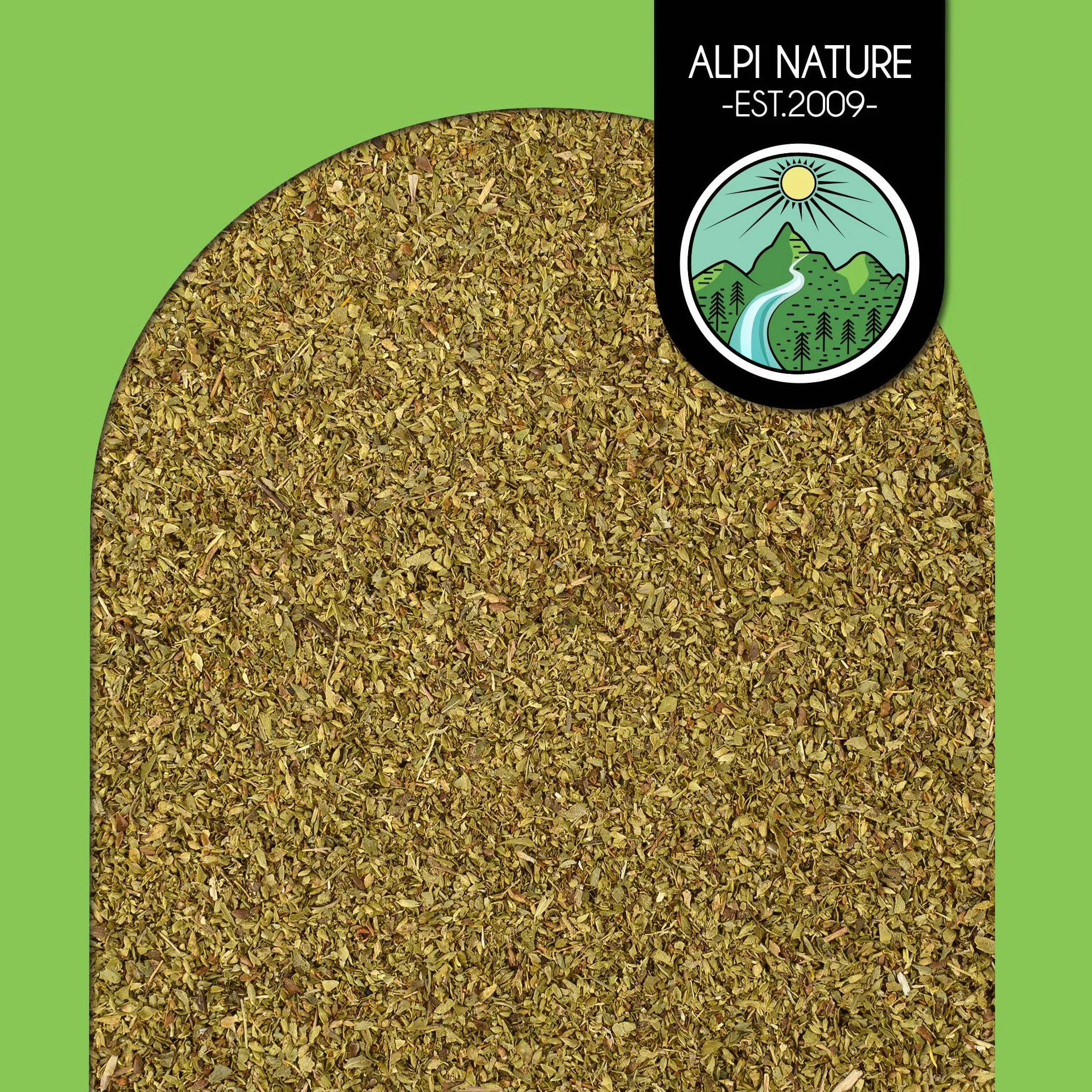 Alpi Nature Suszone Oregano 250g, Rozcierane Ziele Oregano do Gotowania, Makaronów i Pizzy