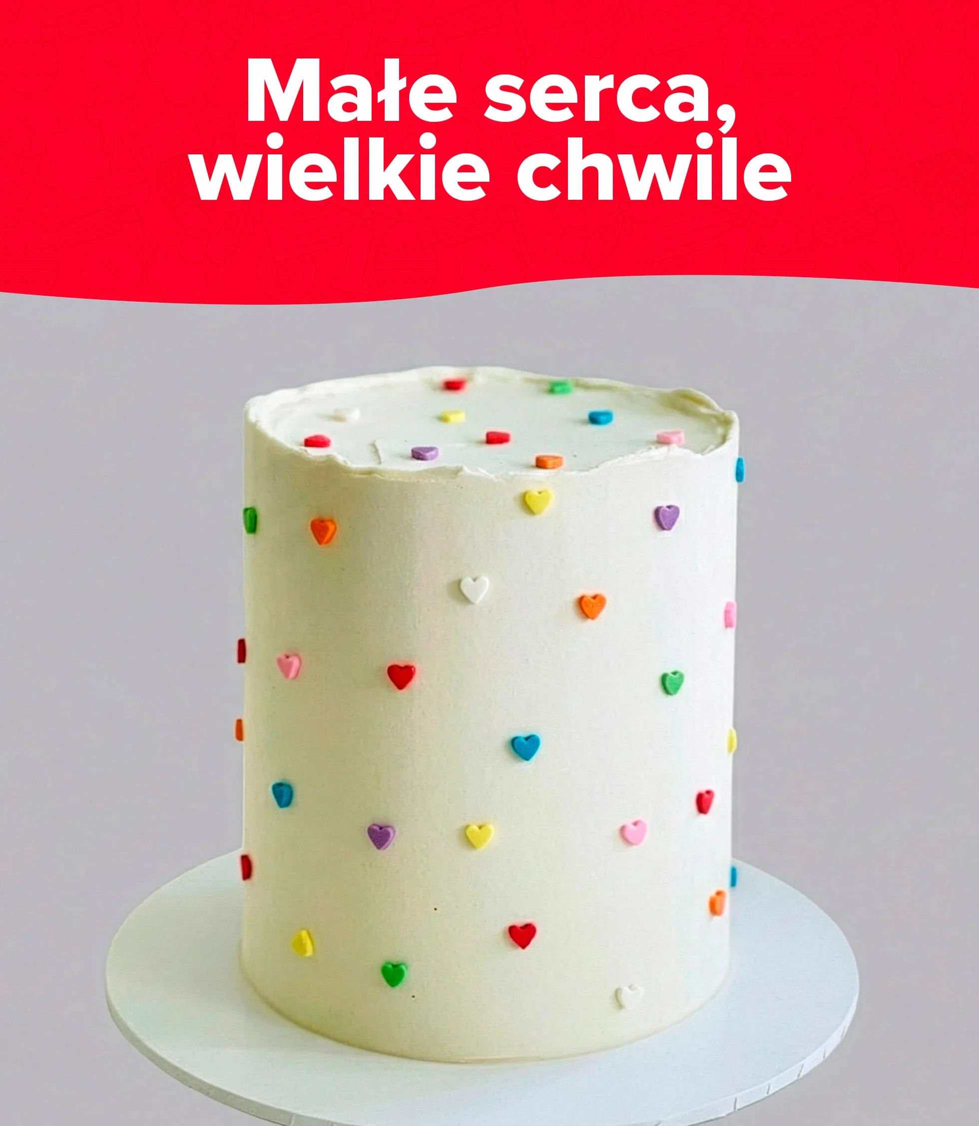 dekora - Sprinkles cukrowe serduszka wielokolorowe, 100 g – posypka do dekoracji tortu, babeczek i deserów – na Walentynki i urodziny