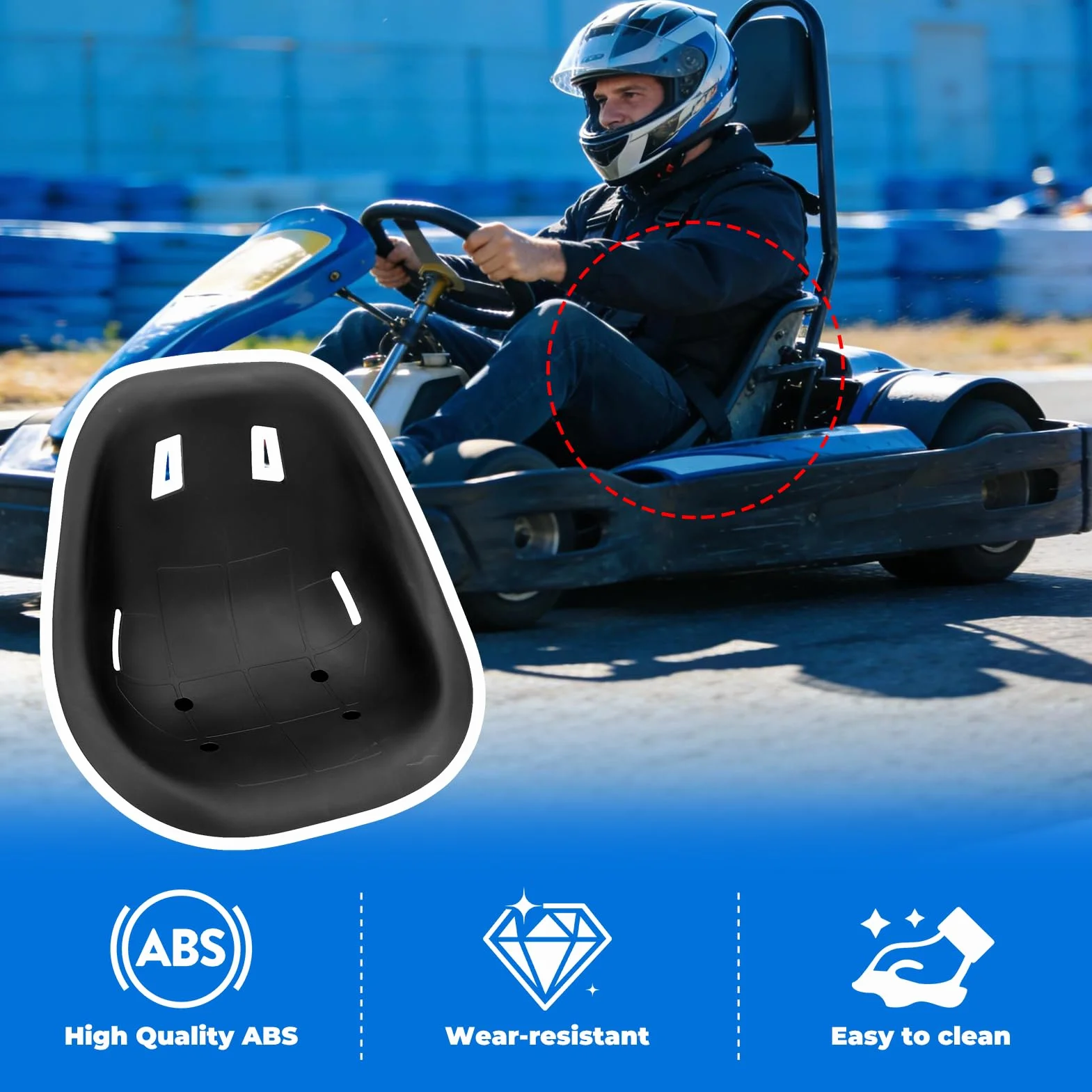 Fotel Gokartowy Do Gokartów Samochody Do Driftu Samochody Balansujące Duży Rozmiar Oparcia Fotela Samochodowego Siodełko Sprint Track Zestaw Siedzeń Wygodna, Ergonomiczna Konstrukcja