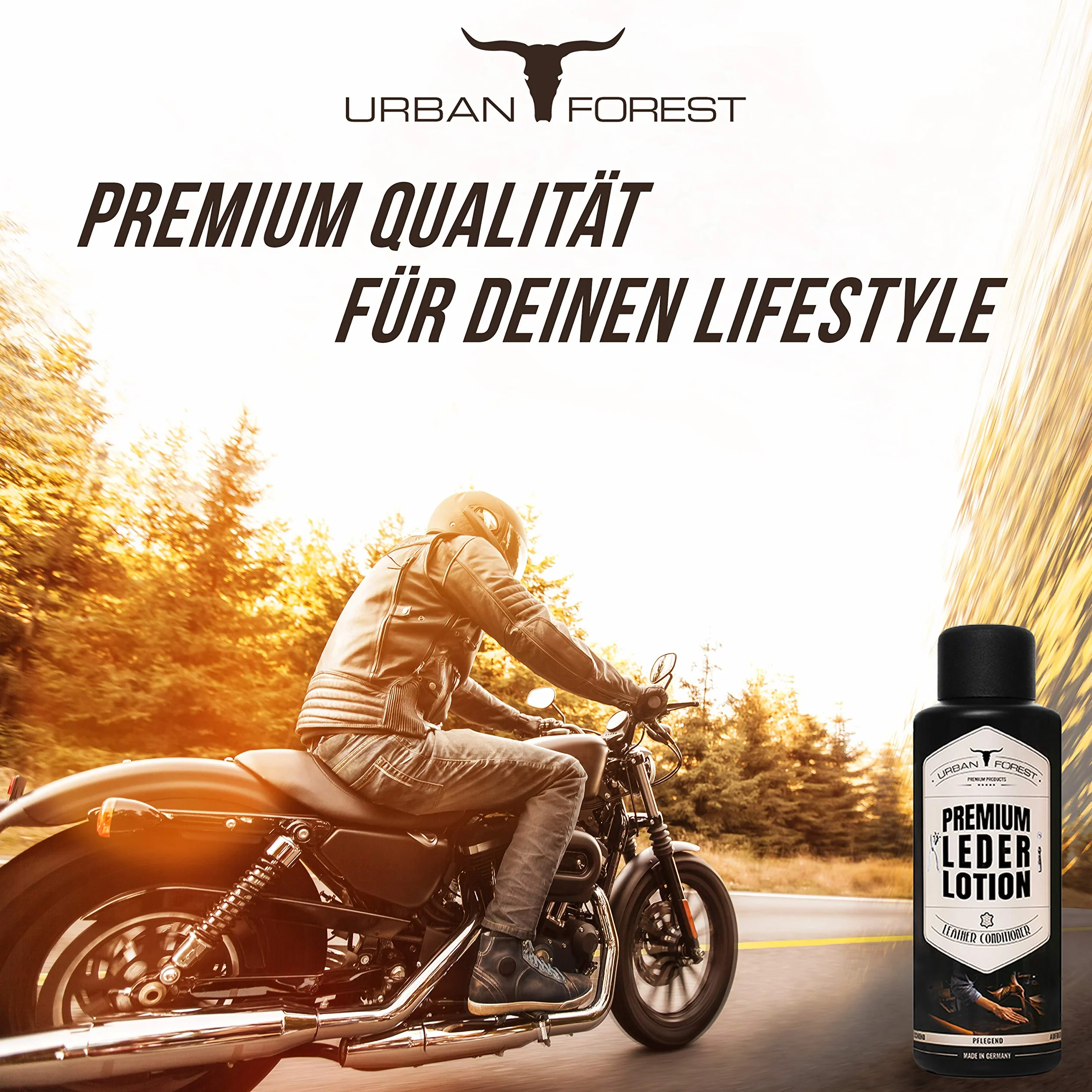 URBAN FOREST balsam do skóry 500ml do domu i samochodu | Środek czyszczący i do czyszczenia tapicerki do sofy, tapczanu i foteli samochodowych | Specjalistyczny środek czyszczący i balsam do