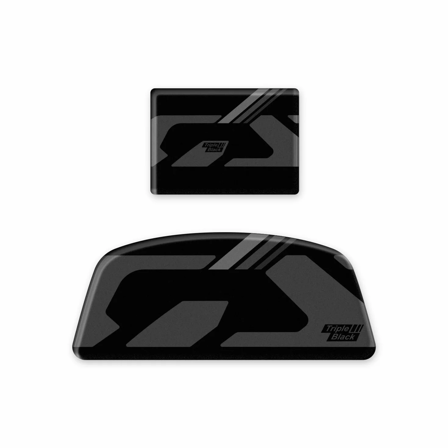 NAKLEJKI RADAR TYLNY I PRZEDNI Żywica 3D KOMPATYBILNY Z BMW R 1300 GS 2024 ON ADR-001 (Triple Black)