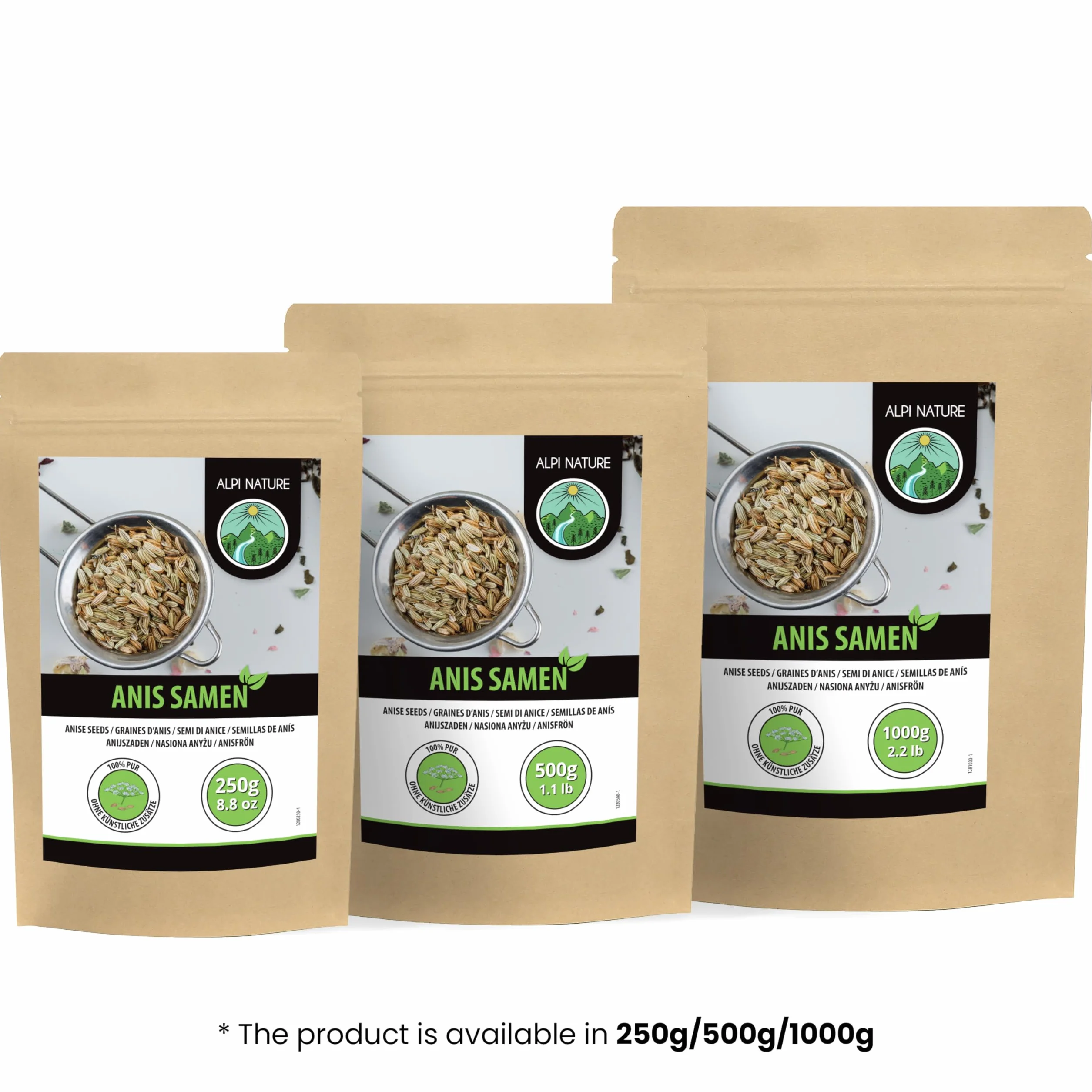 Alpi Nature ANIS nasiona anyżu 500 g 100% naturalne wegańskie