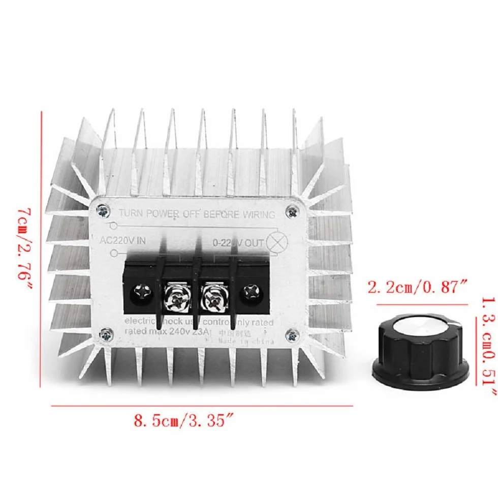 DollaTek AC 220 V 5000 W regulator wysokowydajny silnik SCR, elektroniczny regulator napięcia