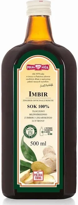 POLSKA RÓŻA Sok z imbiru B/C 500 ml