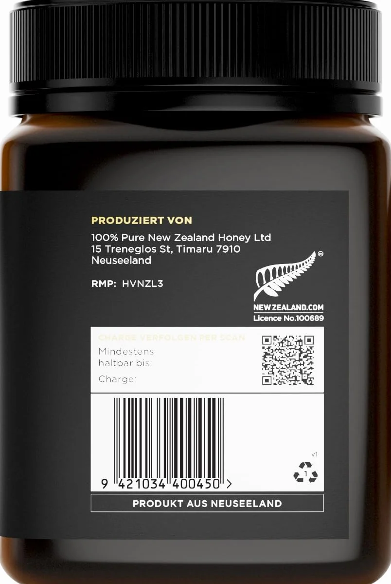 Miód Manuka MGO 600+ 1 kg z Nowej Zelandii