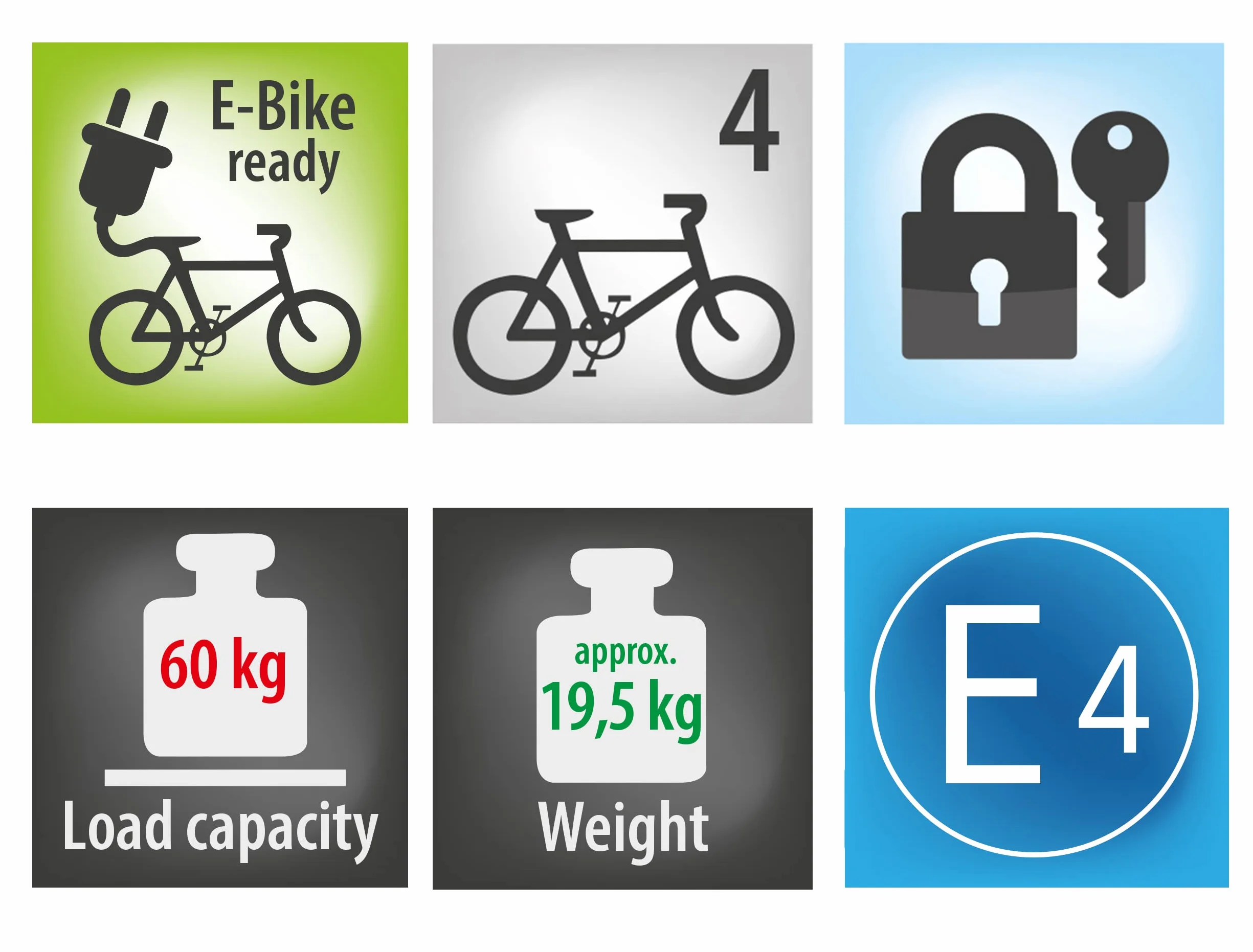 Eufab Bagażnik Rowerowy, Czarny, 4 Rowery
