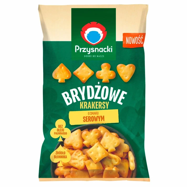 Przysnacki Brydżowe krakersy o smaku serowym 100 g